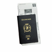Balenciaga Passport Long Wallet 1 Ticket Black
