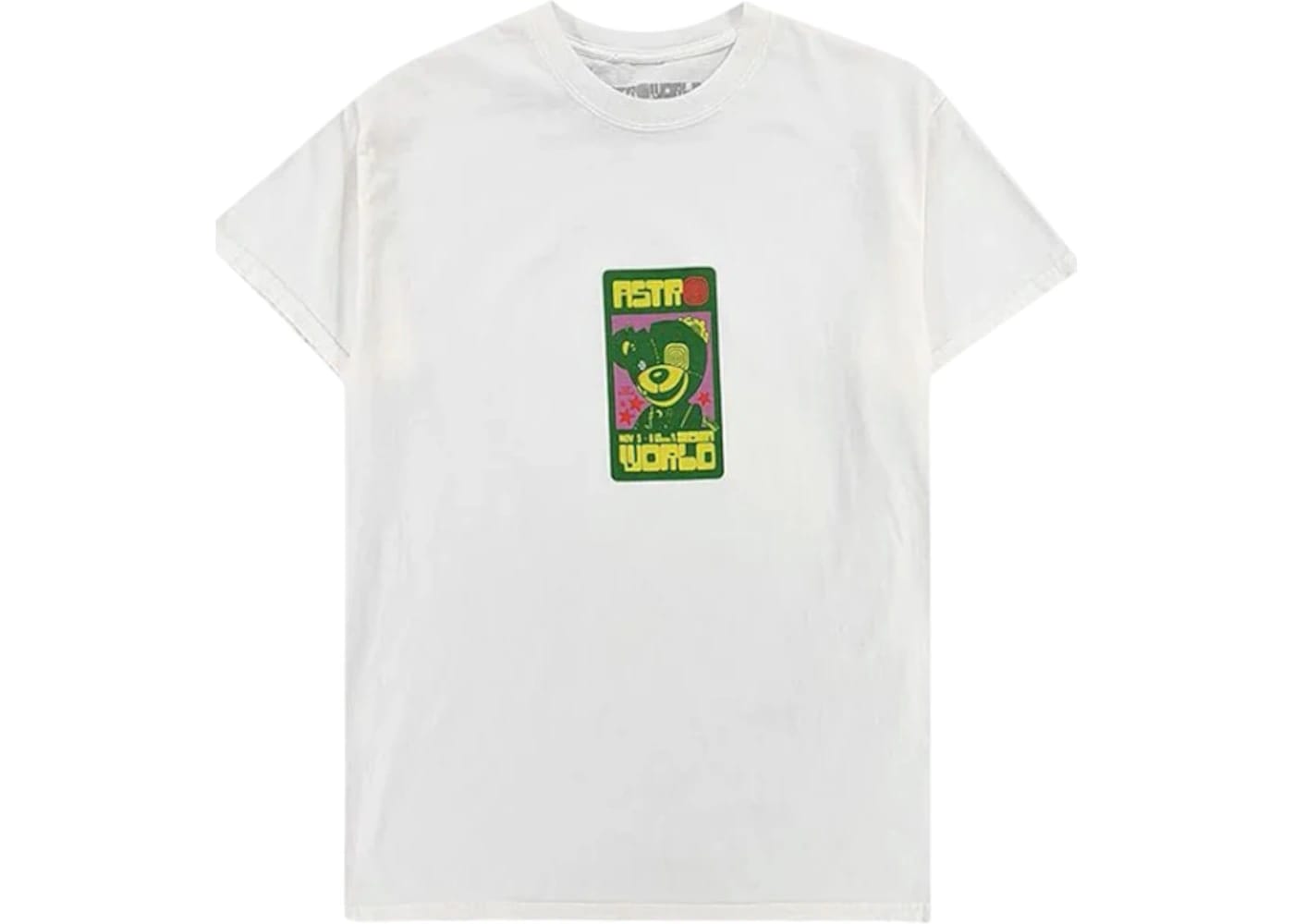 Travis Scott Scare Bear Tee II White