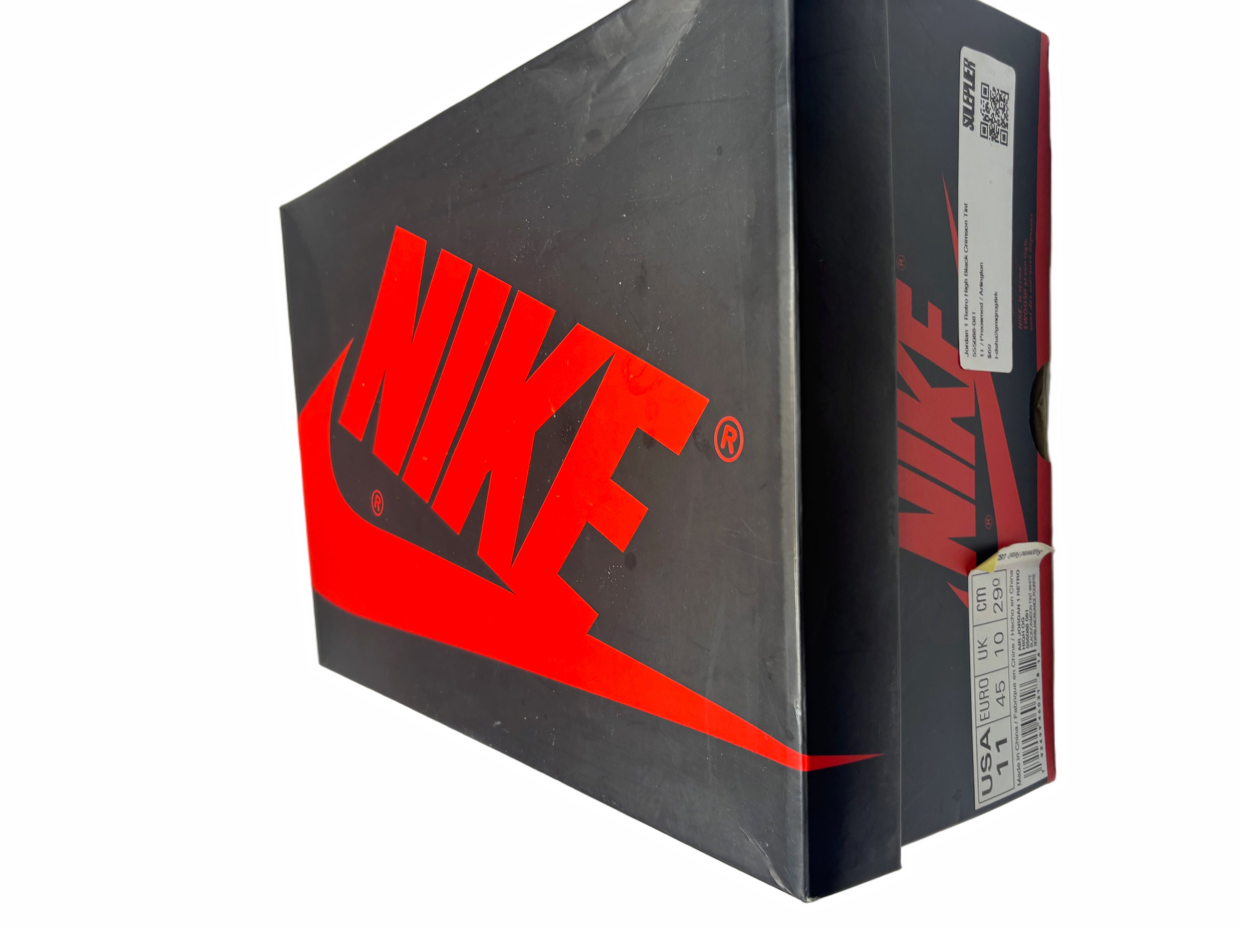 Jordan 1 Retro High Black Crimson Tint