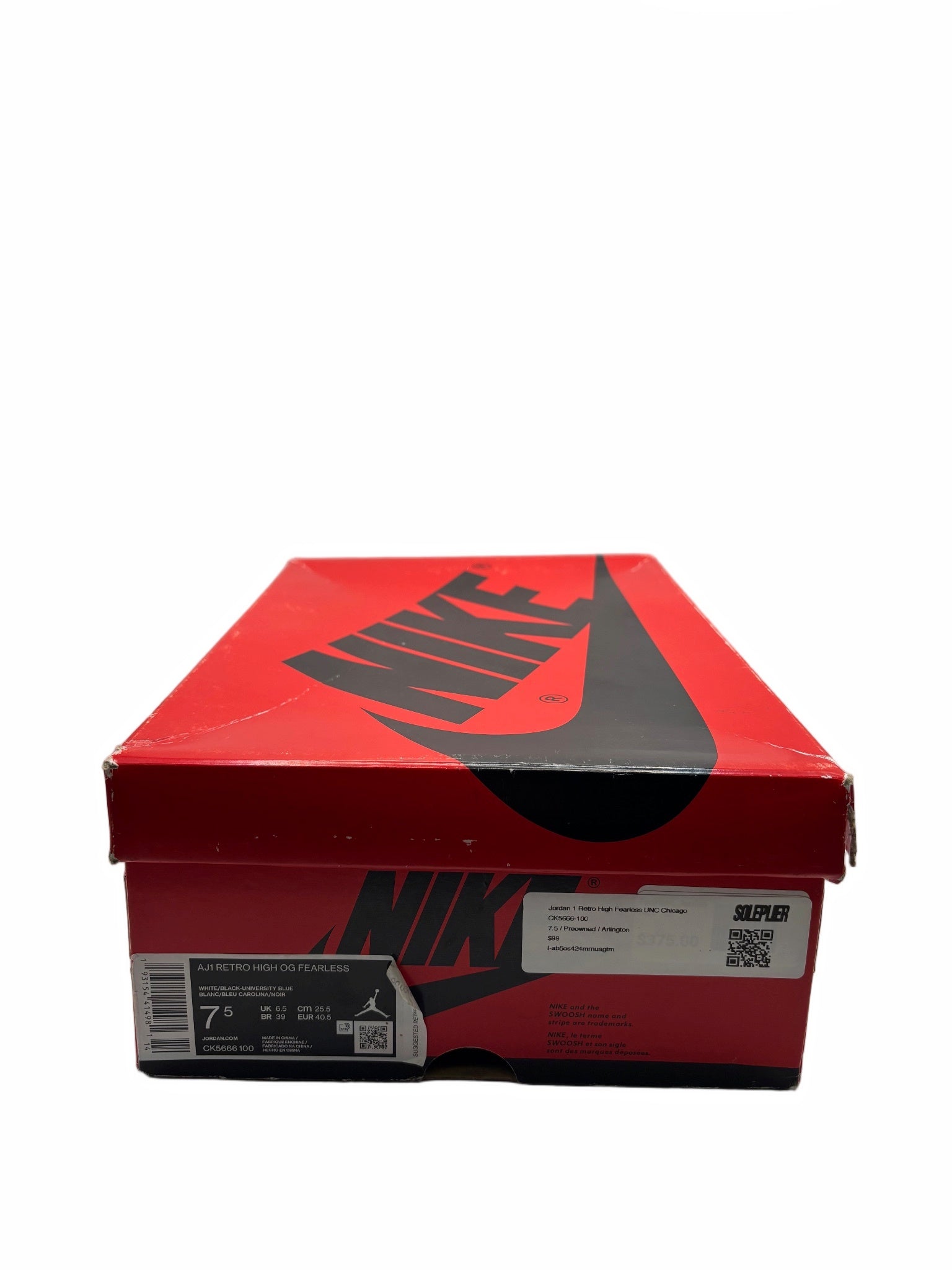 Jordan 1 Retro High Fearless UNC Chicago