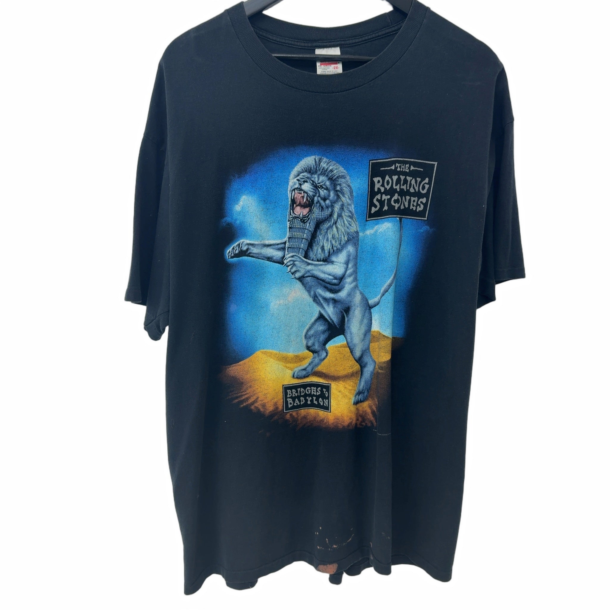 Vintage 1997 The Rolling Stones Bridges To Babylon Tour Tee