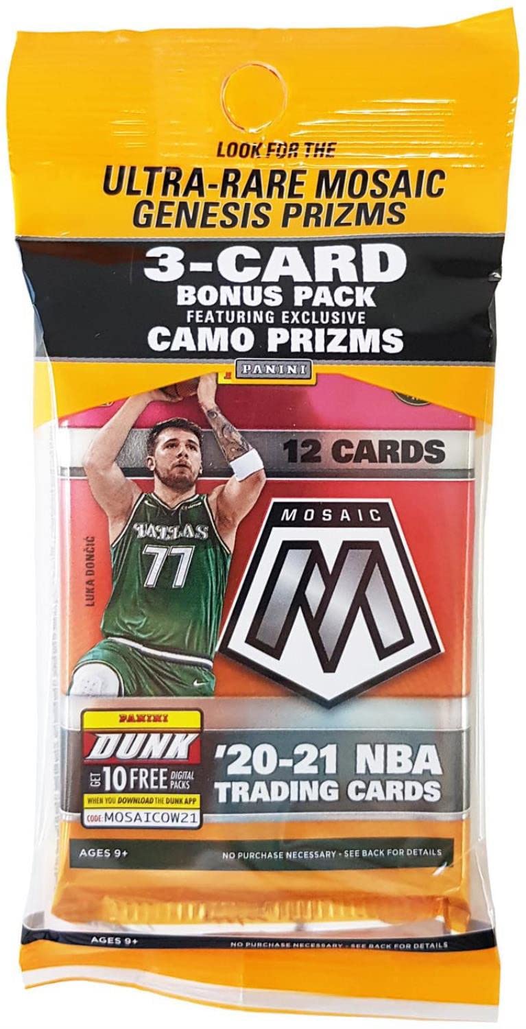 2020-21 Panini Mosaic Basketball Cello Pack