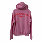 Chrome Hearts Red Logo Hoodie Pink