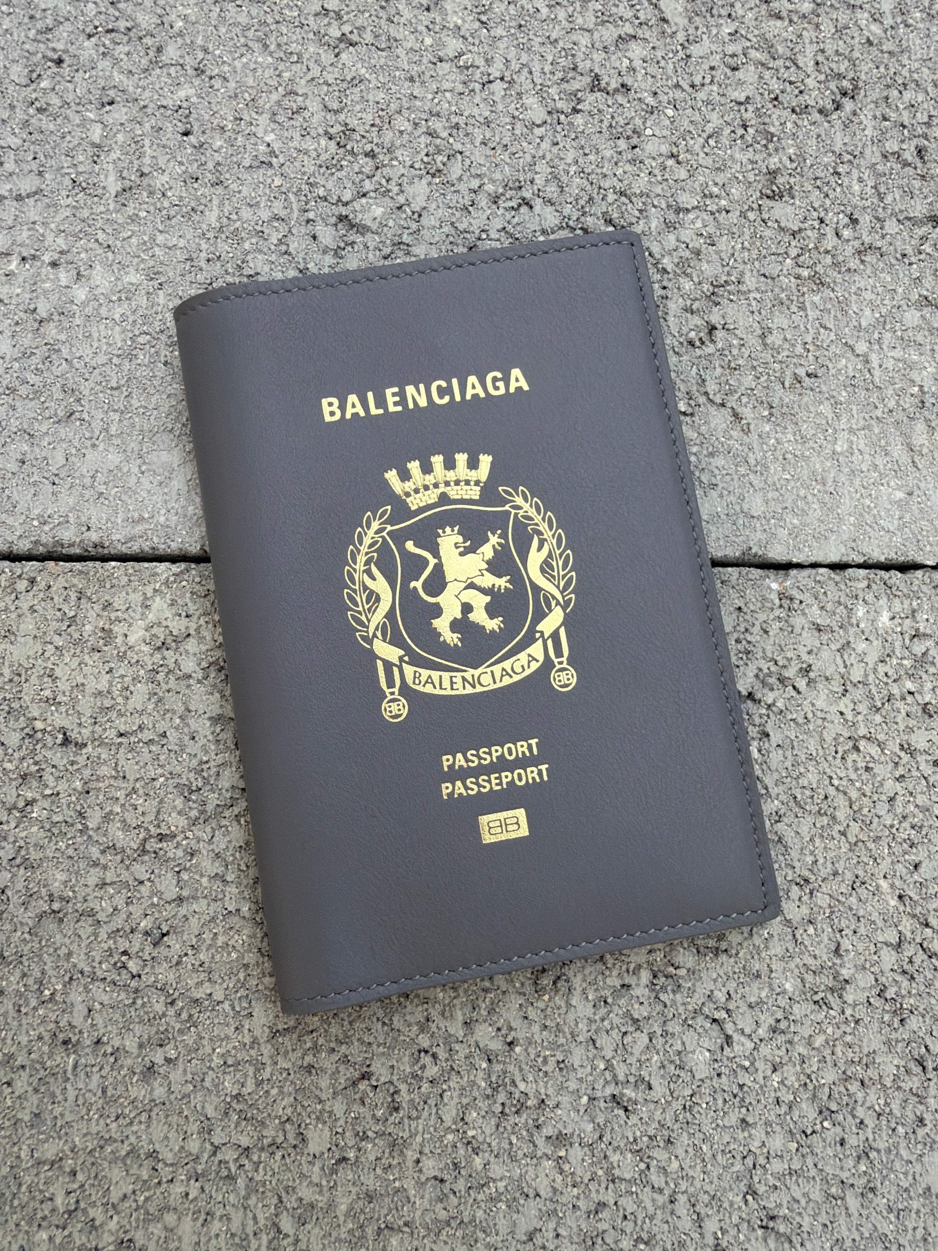 Balenciaga Passport Holder Grey
