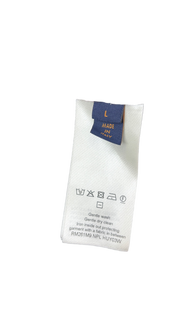 LV Damier Striped Long-Sleeved Polo Shirt