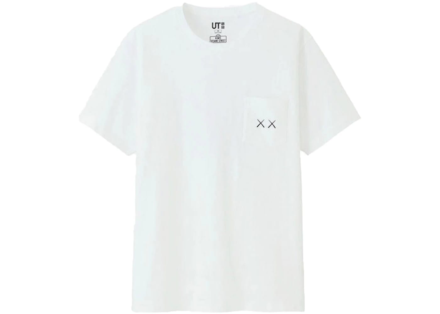 KAWS x Uniqlo x Sesame Street XX Pocket Tee White