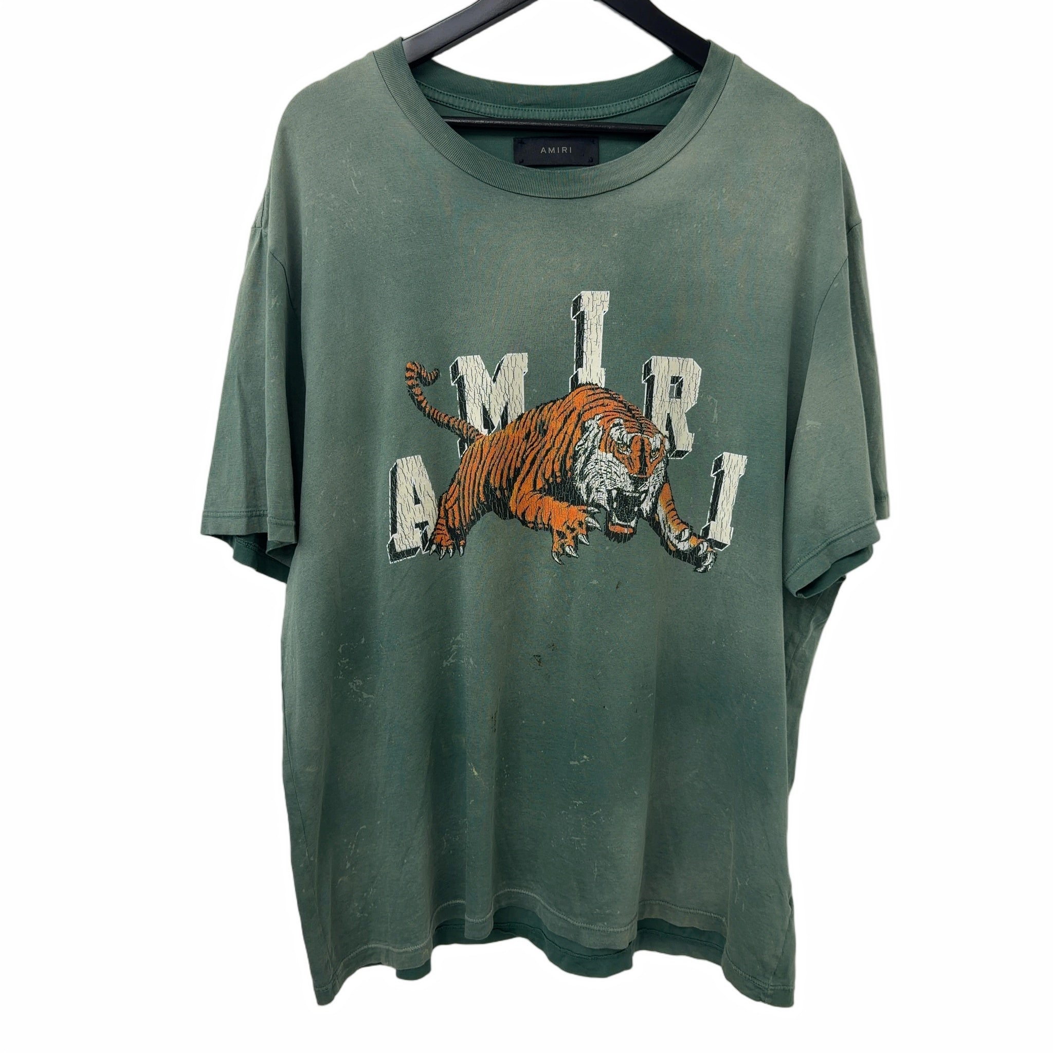 Amiri Vintage Tiger Tee Green