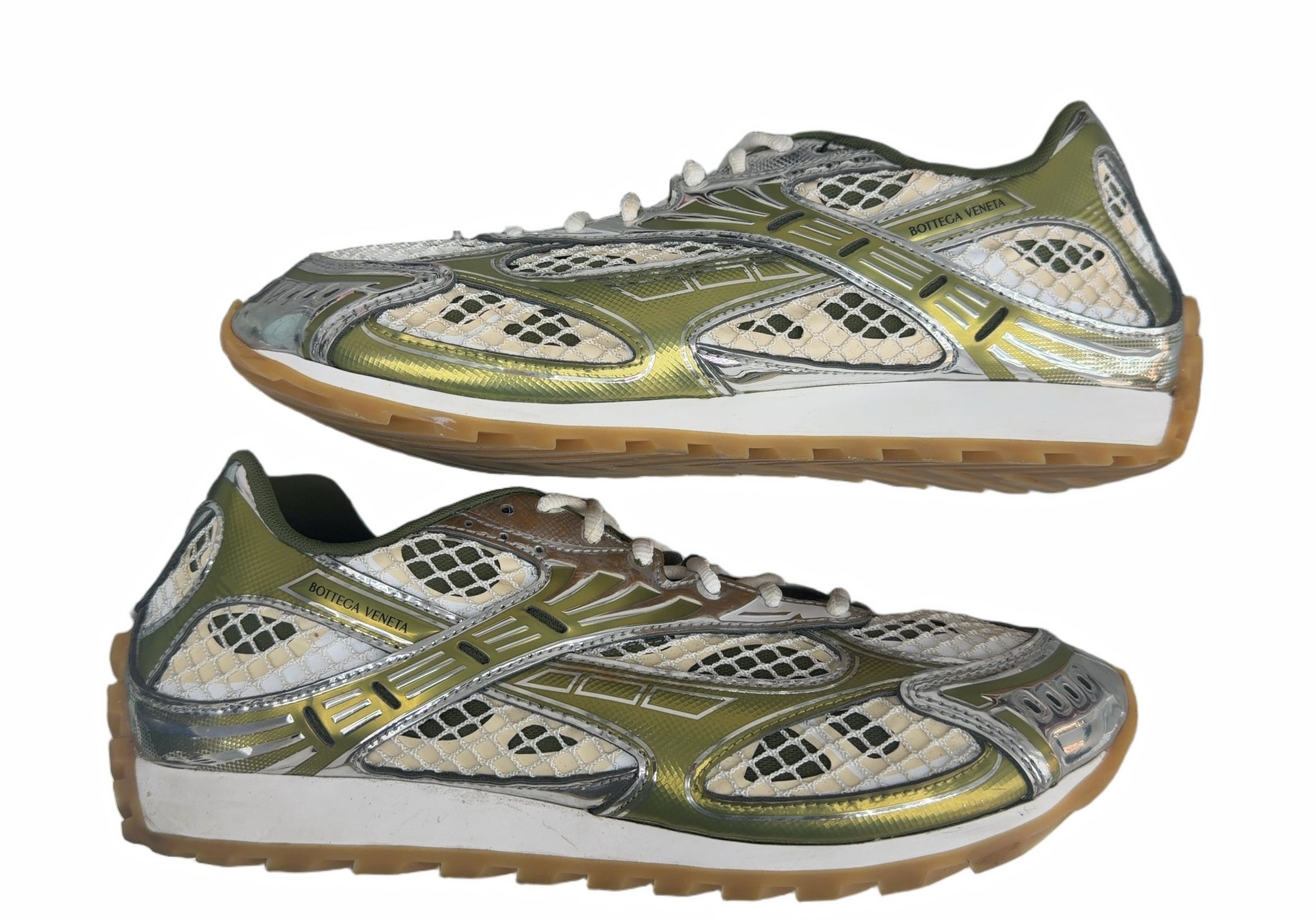 Bottega Veneta Orbit Mud White