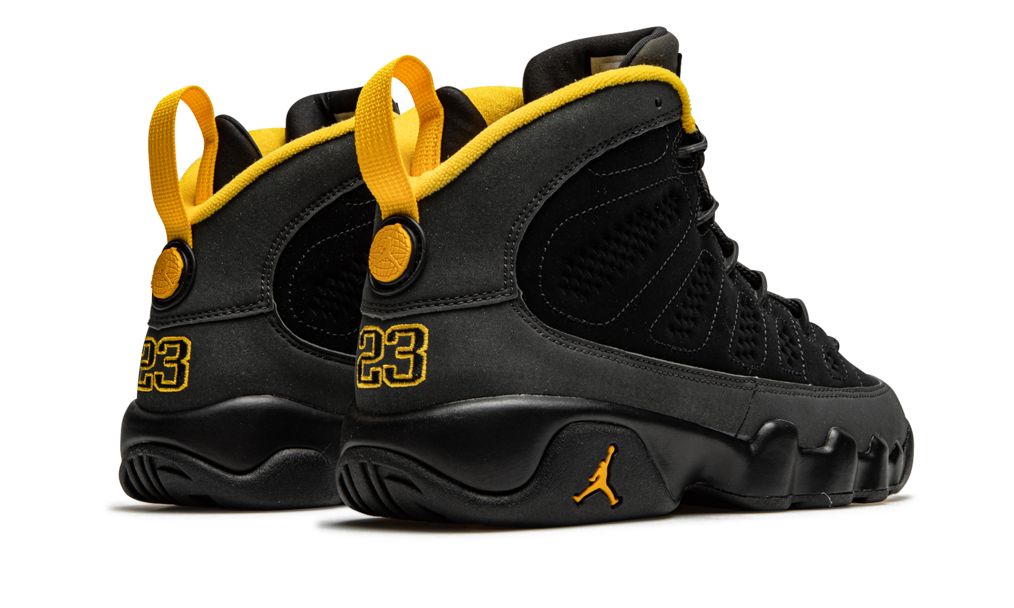 Jordan 9 Retro Dark Charcoal University Gold (GS)