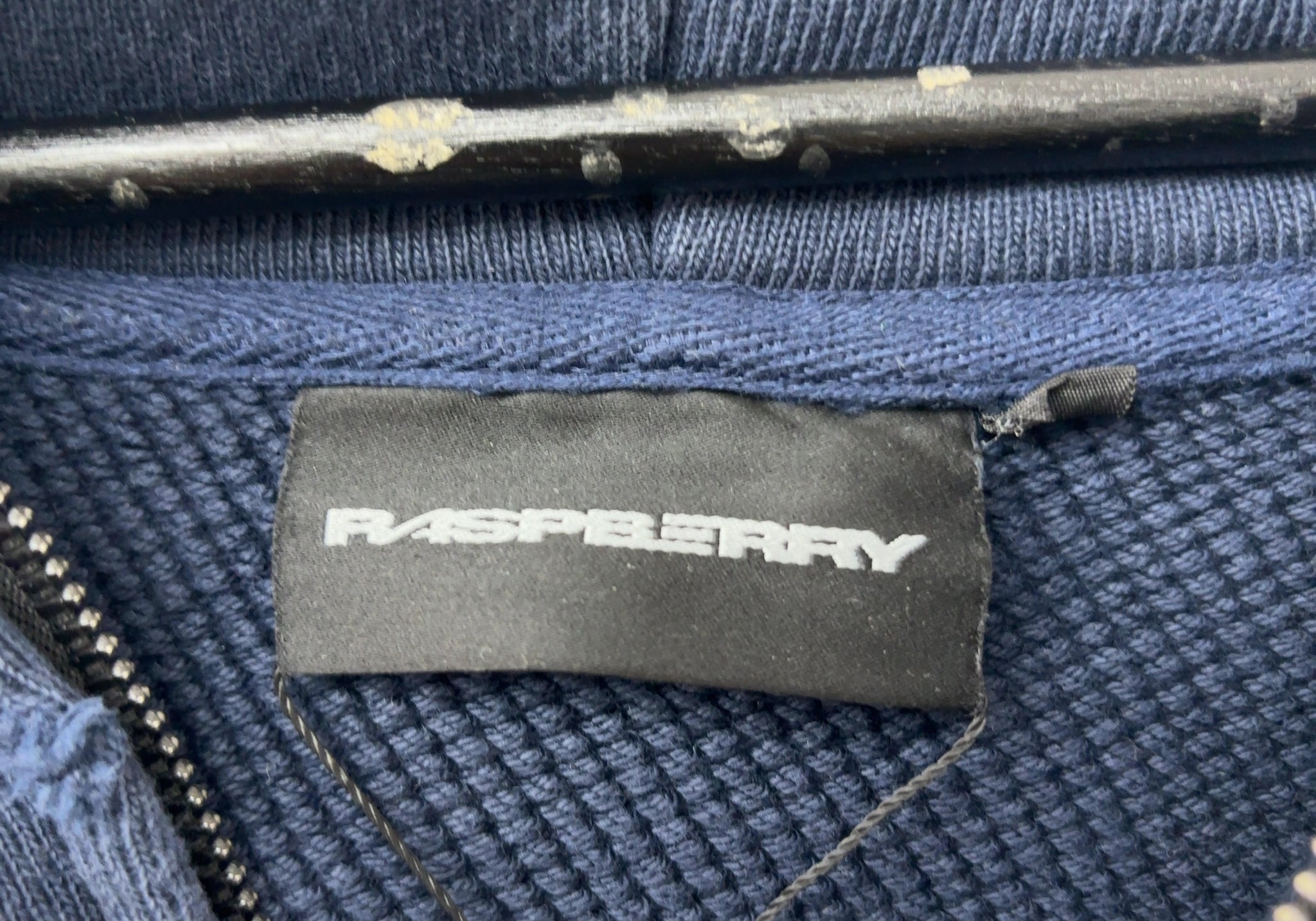 Gv gallery navy blue zip up hoodie