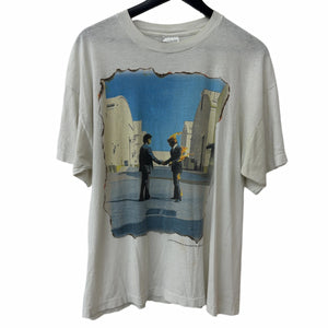 Vintage 1997 Pink Floyd Handshake Tee White