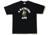 BAPE ABC Camo College Tee Black/Green