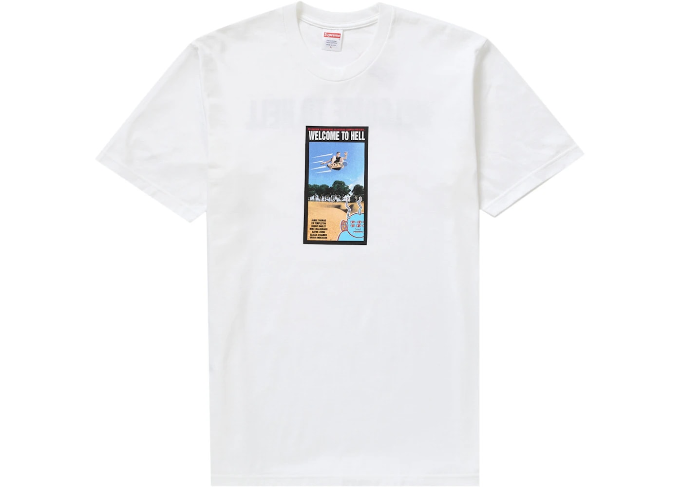 Supreme Toy Machine Welcome To Hell Tee White