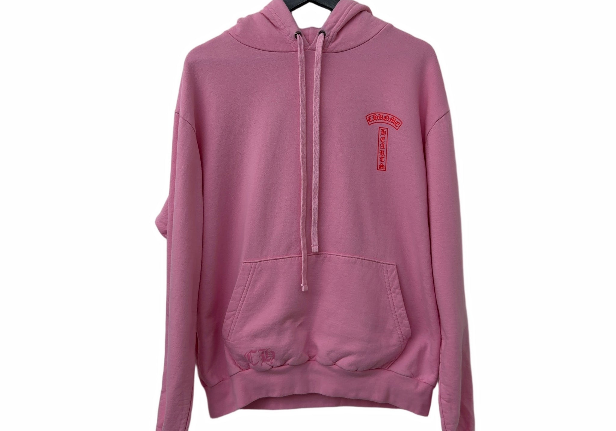 Chrome Hearts Red Logo Hoodie Pink
