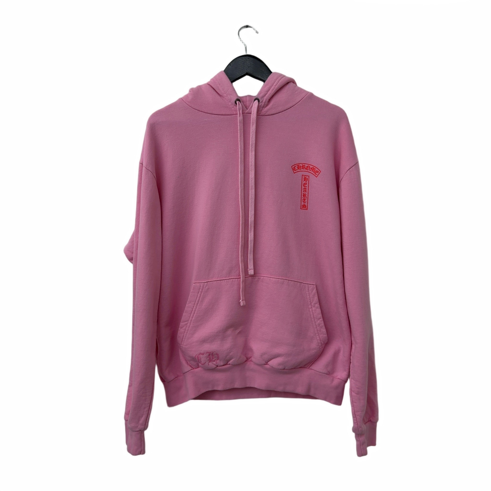 Chrome Hearts Red Logo Hoodie Pink