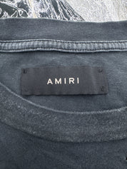 Amiri Shotgun Logo Faded Tee Black Size XXL