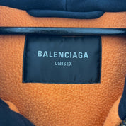 Balenciaga Oversized Sporty B Bomber Hoodie Black
