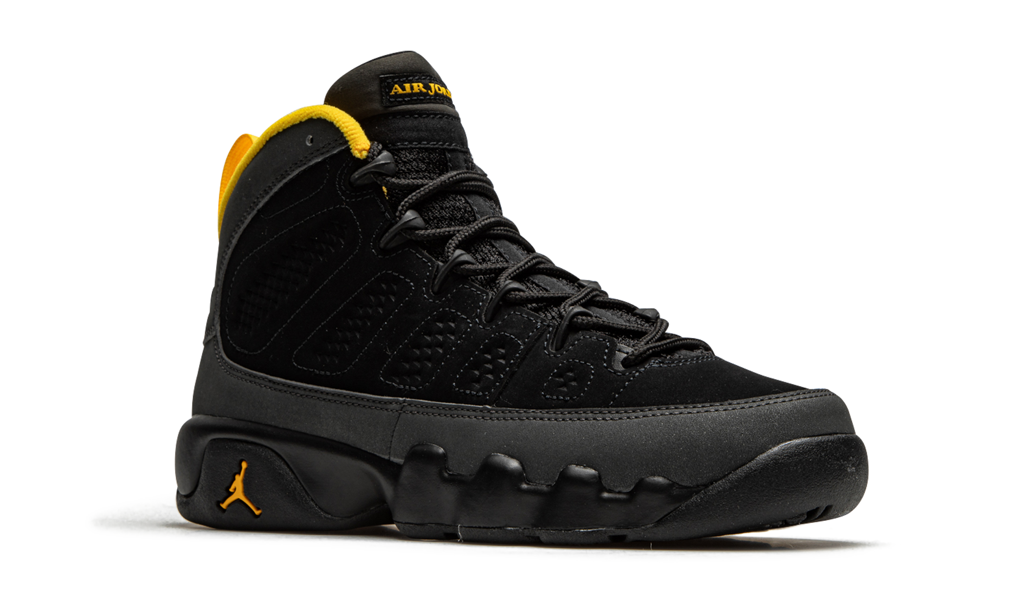 Jordan 9 Retro Dark Charcoal University Gold (GS)