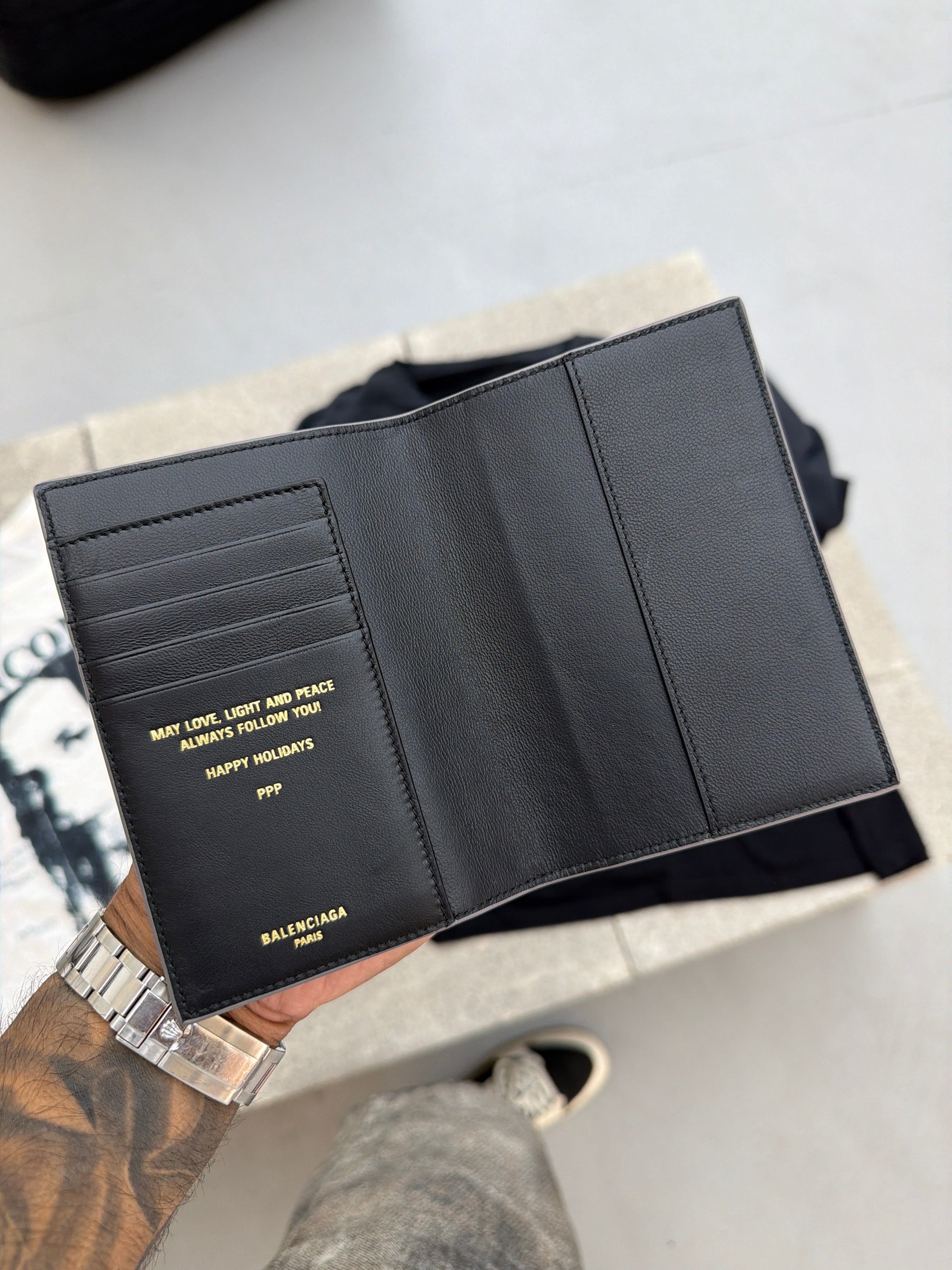 Balenciaga Passport Holder Grey