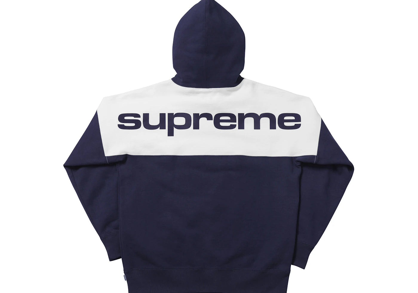 Supreme Blocked Hoodie Navy