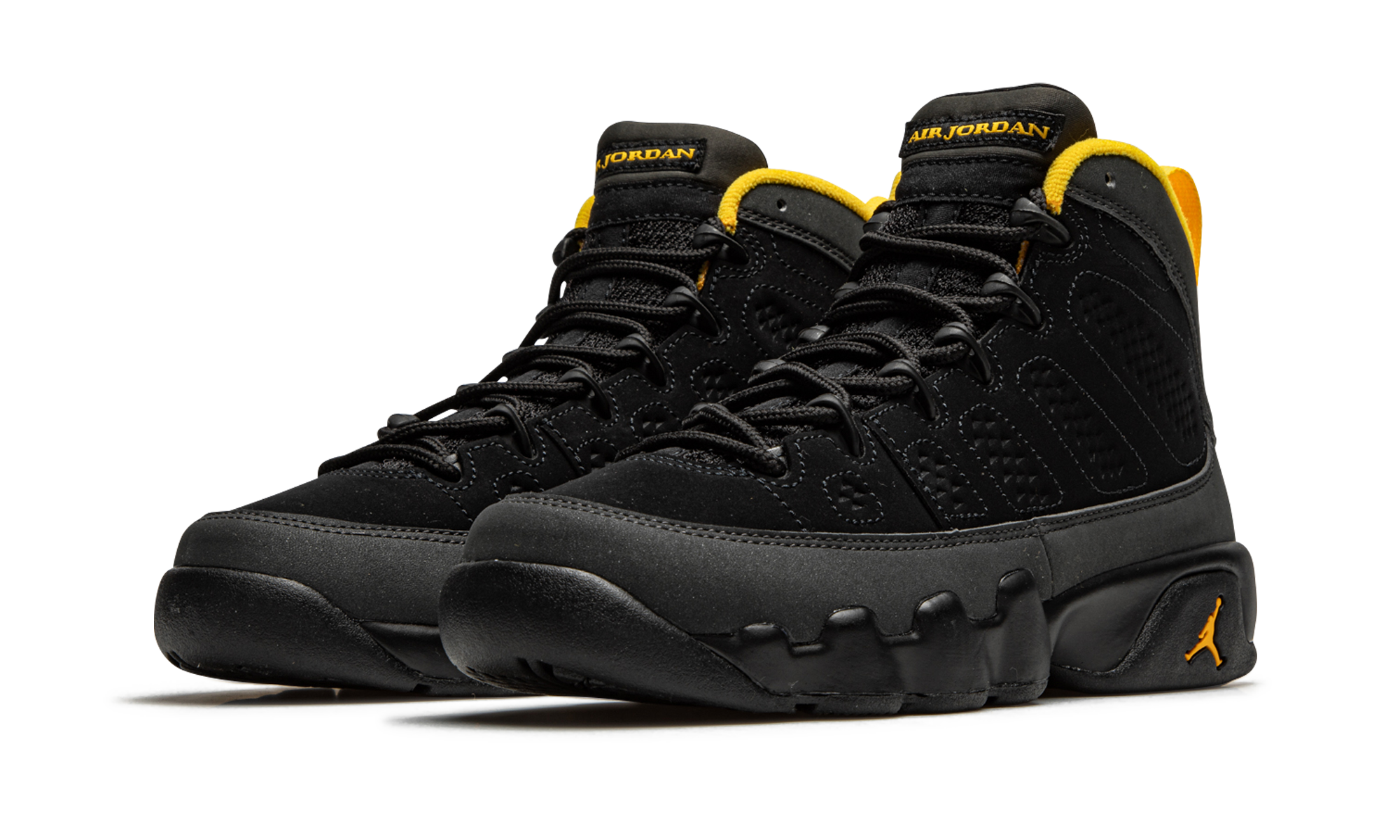 Jordan 9 Retro Dark Charcoal University Gold (GS)