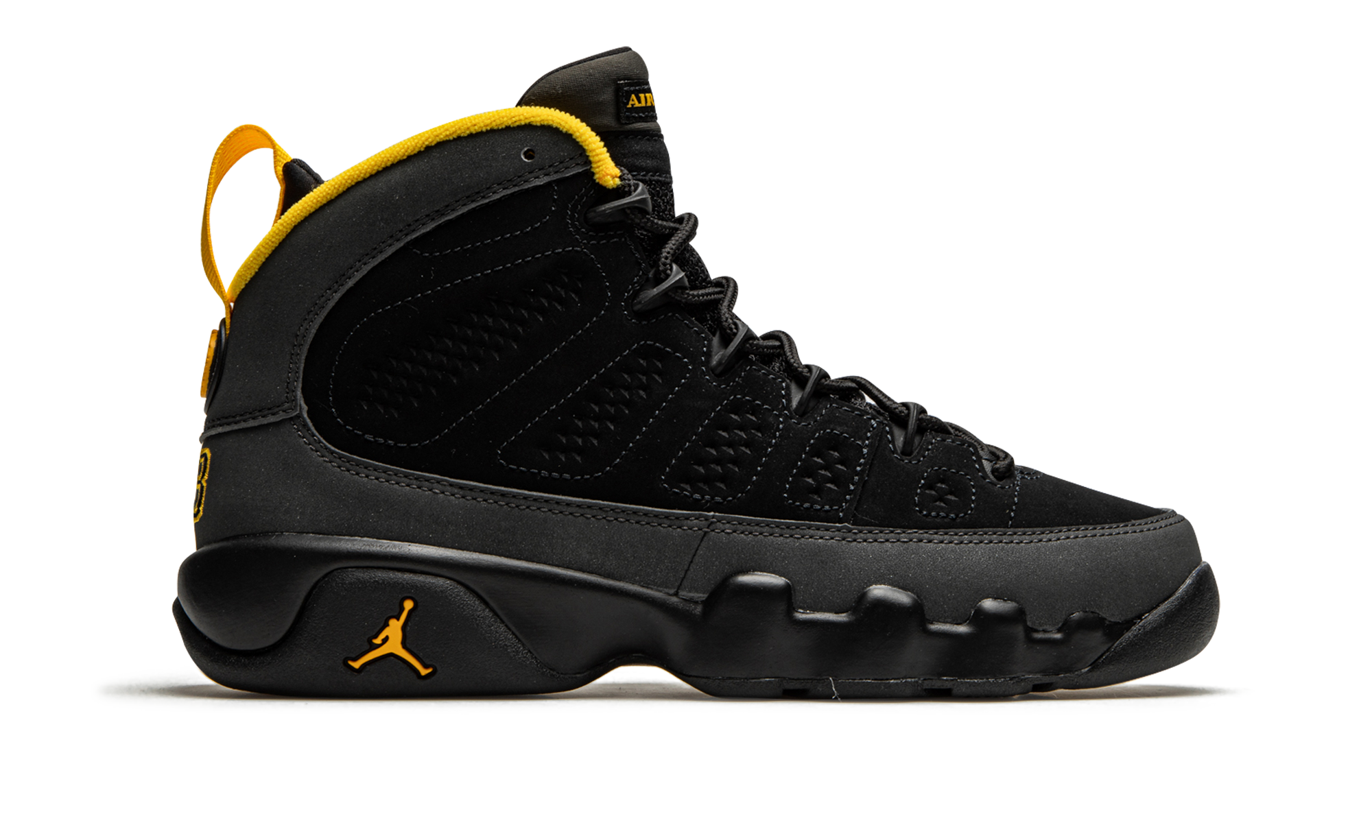 Jordan 9 Retro Dark Charcoal University Gold (GS)