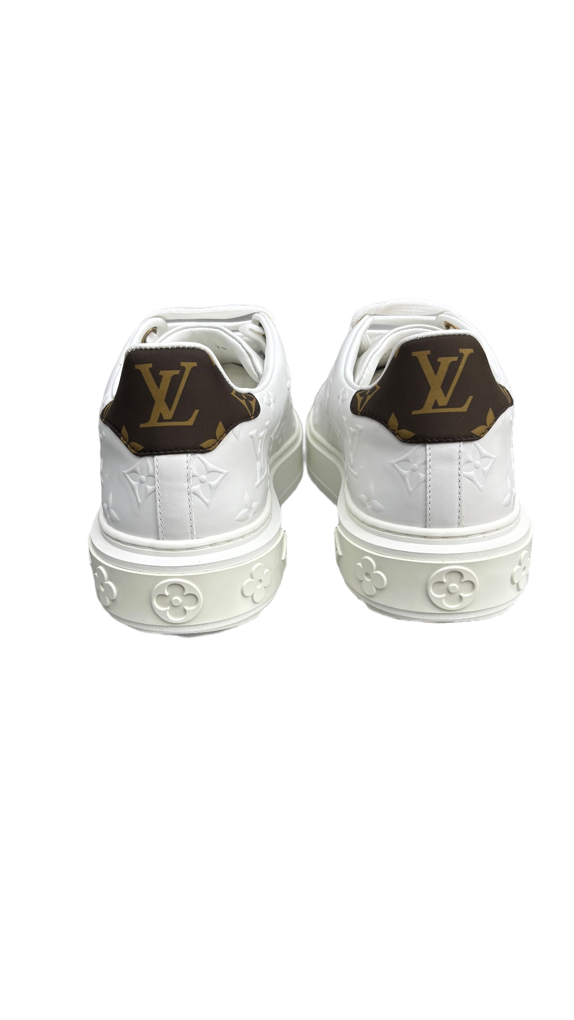 Louis Vuitton Time Out Debossed LV Monogram Leather White White (Women's)