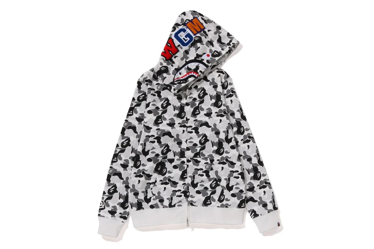 A BATHING APE ABC Camo Shark Full Zip Hoodie