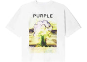 Purple Brand Textured Jersey T-shirt White