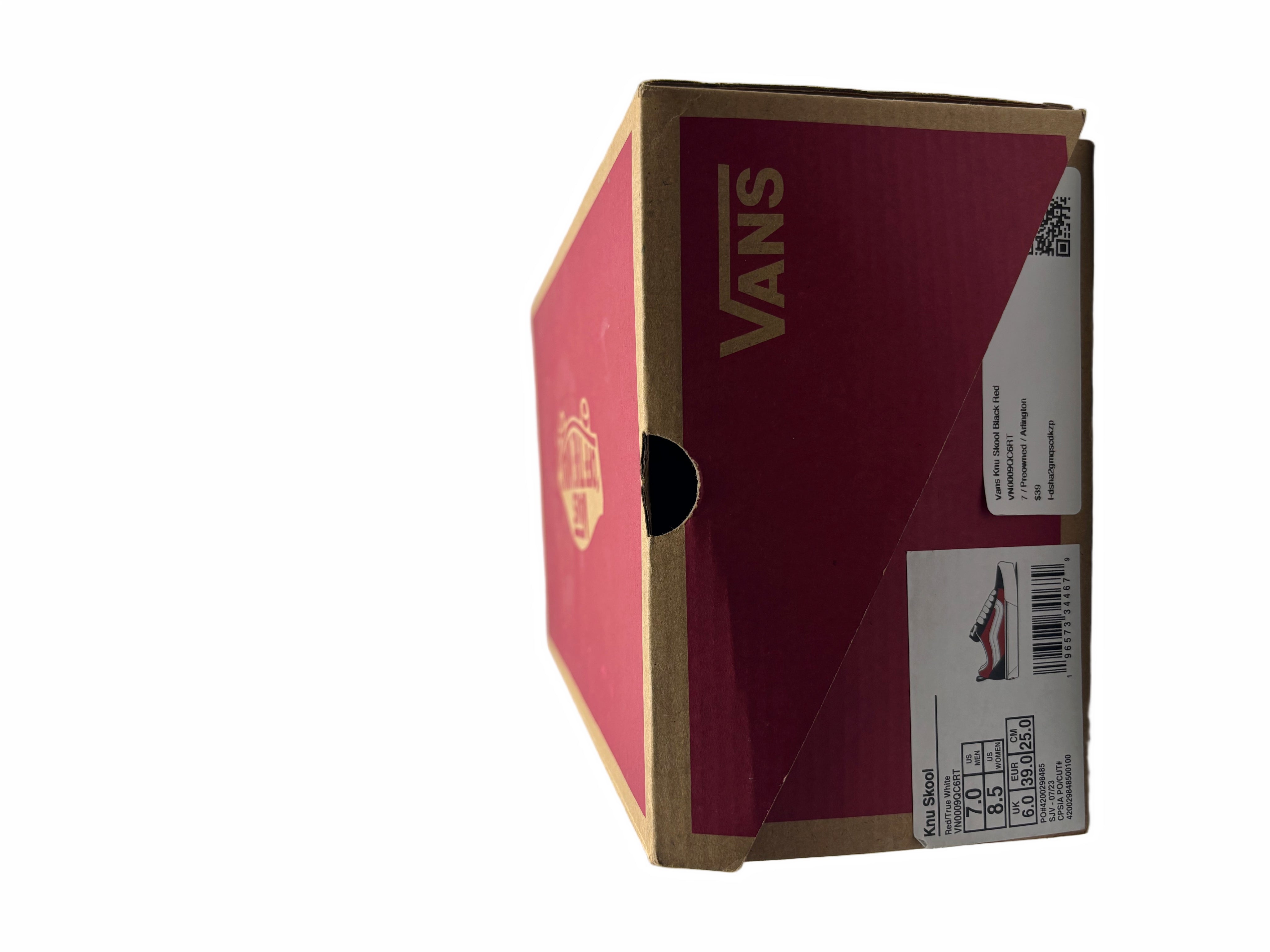 Vans Knu Skool Black Red