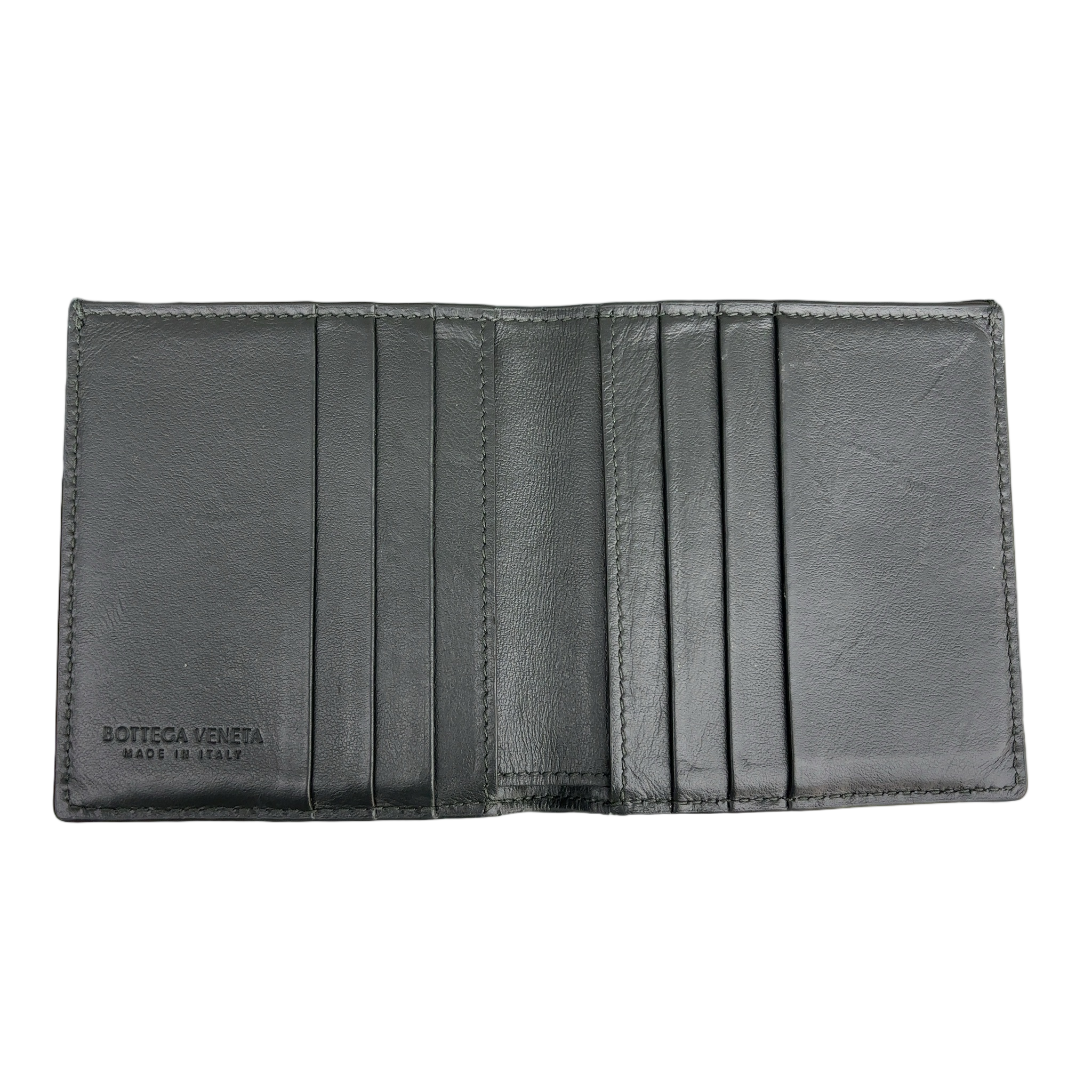 Bottega Veneta Black Bottega Veneta Bifold Wallet Black