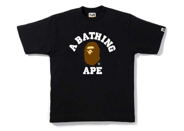 BAPE College Tee Black