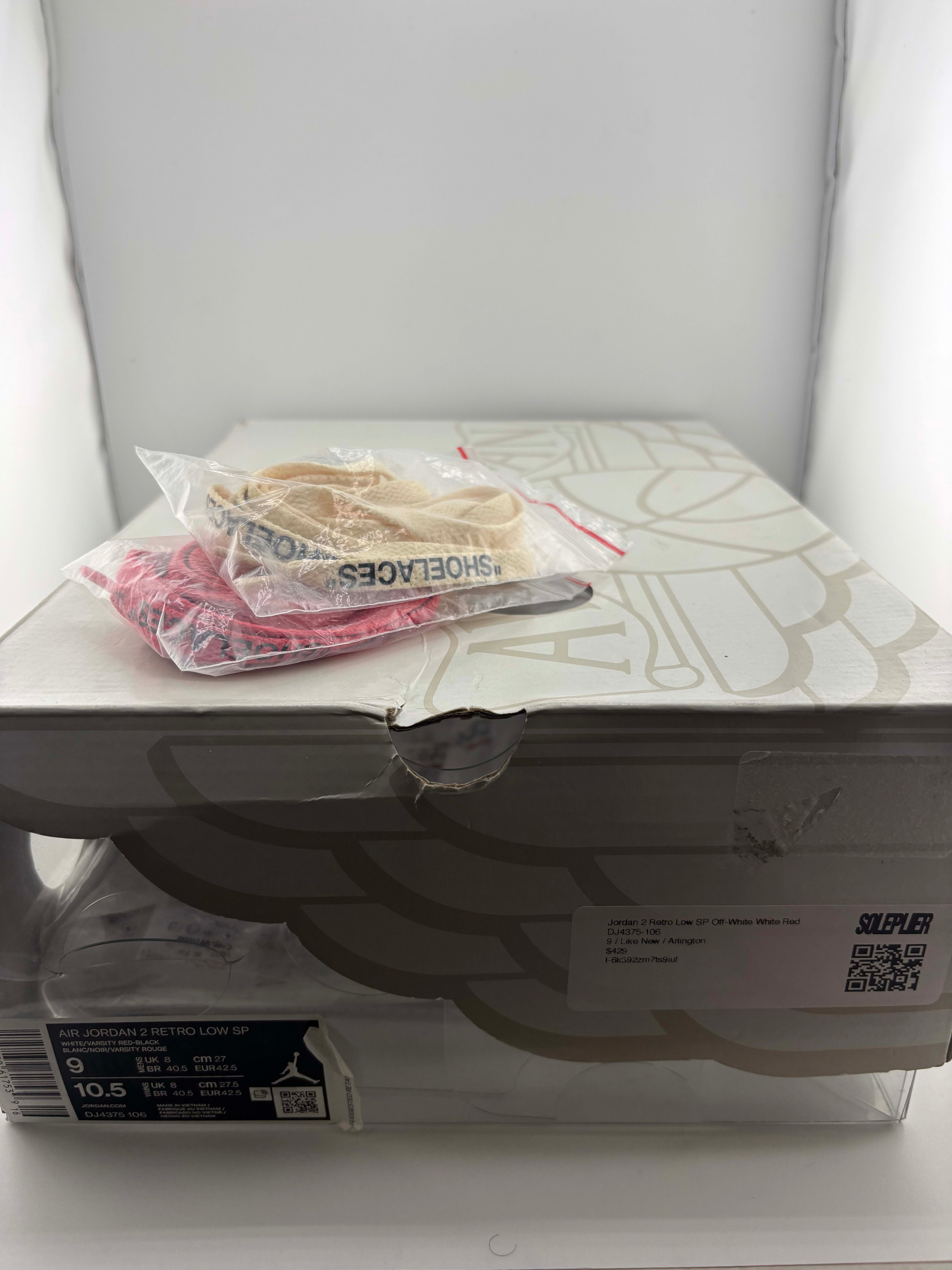 Jordan 2 Retro Low SP Off-White White Red