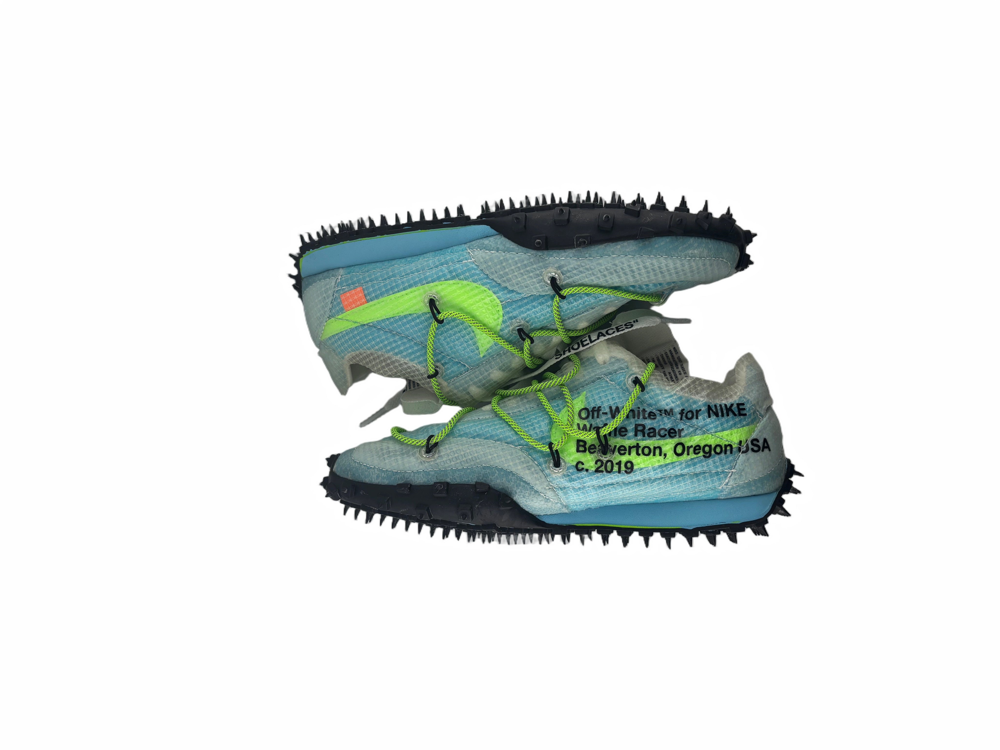 Nike Waffle Racer Off-White Vivid Sky (Women's)