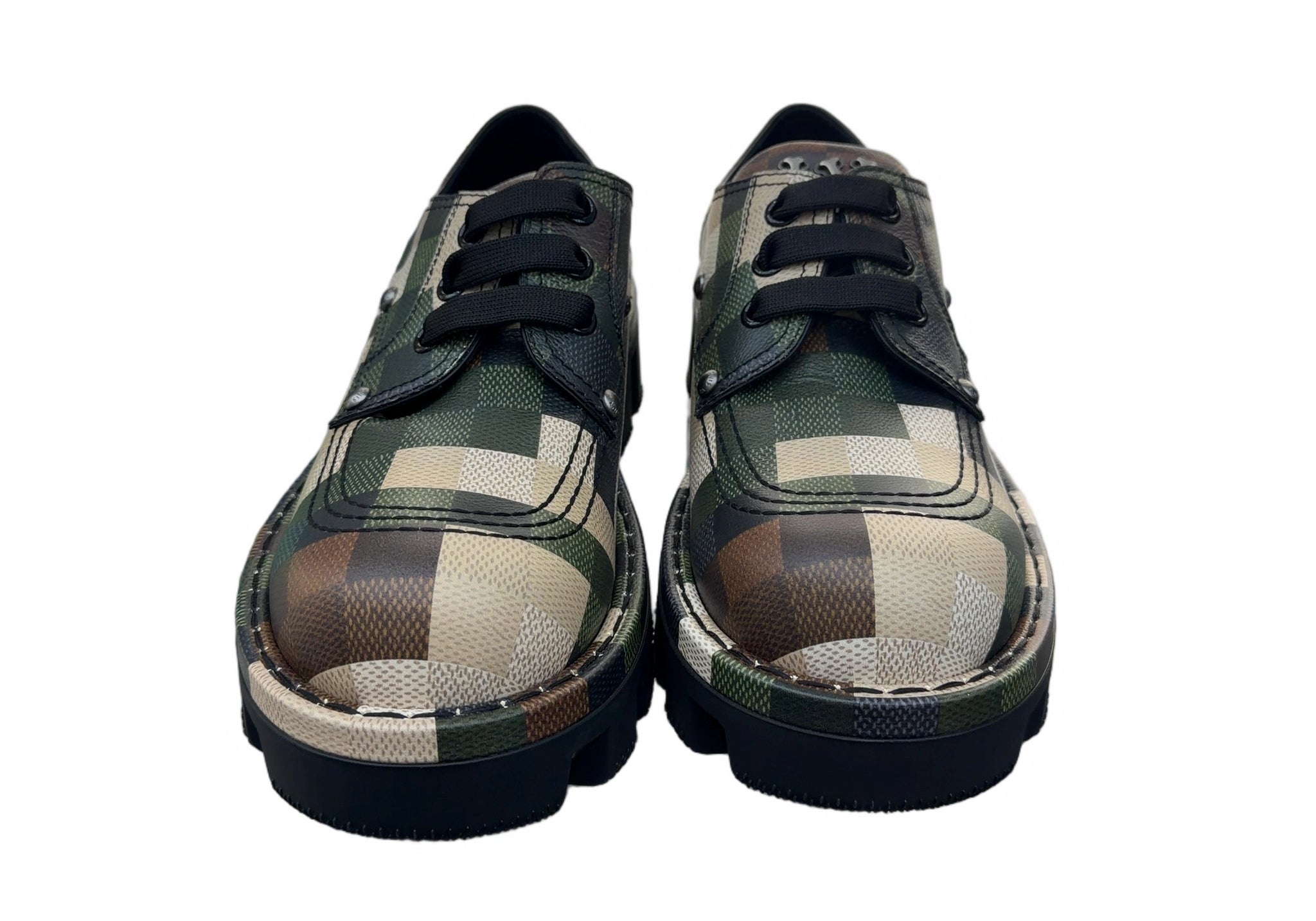 Louis Vuitton Pharrell x NIGO Damoflage LV Checker Derby