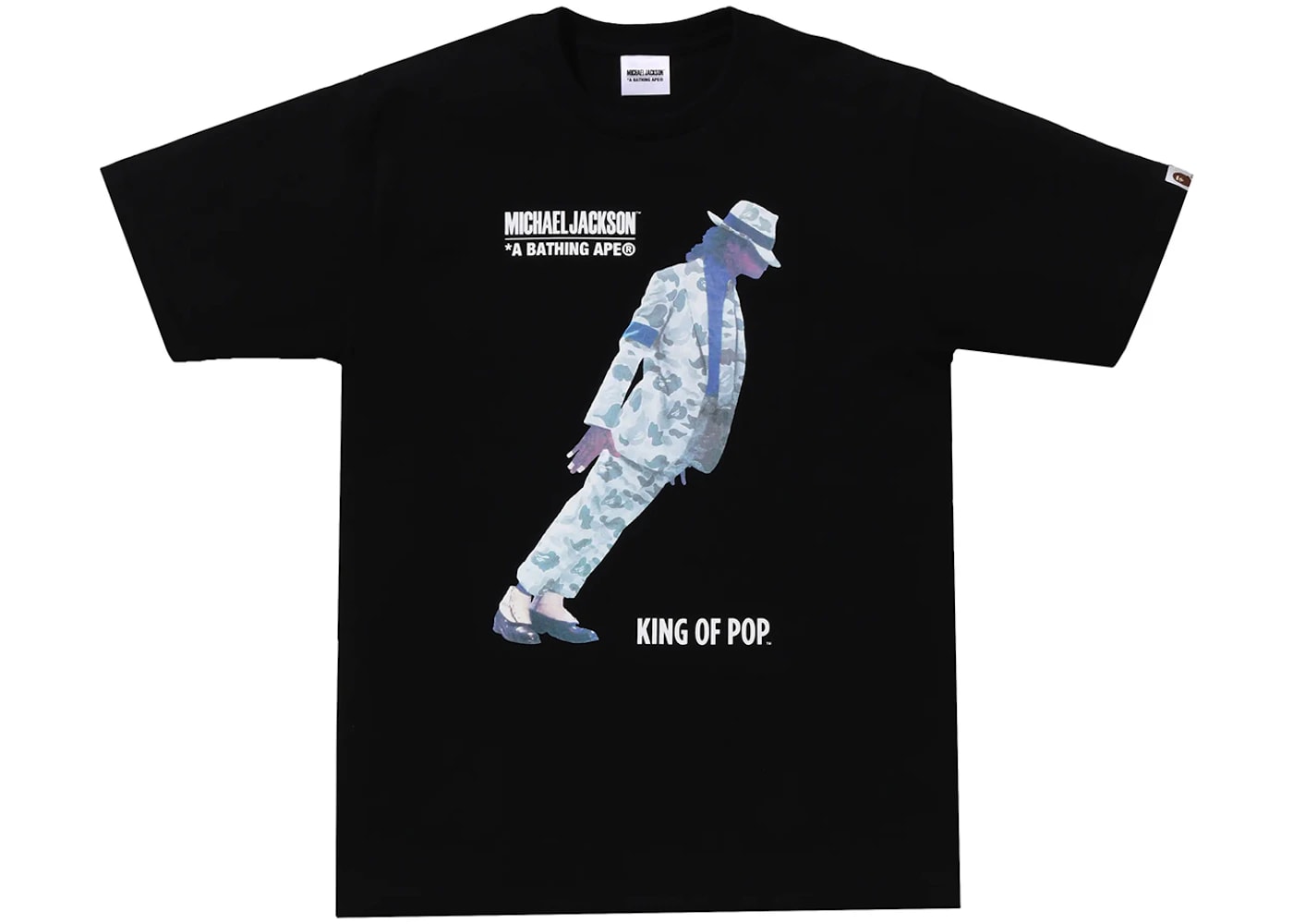 BAPE x Michael Jackson Tee Black