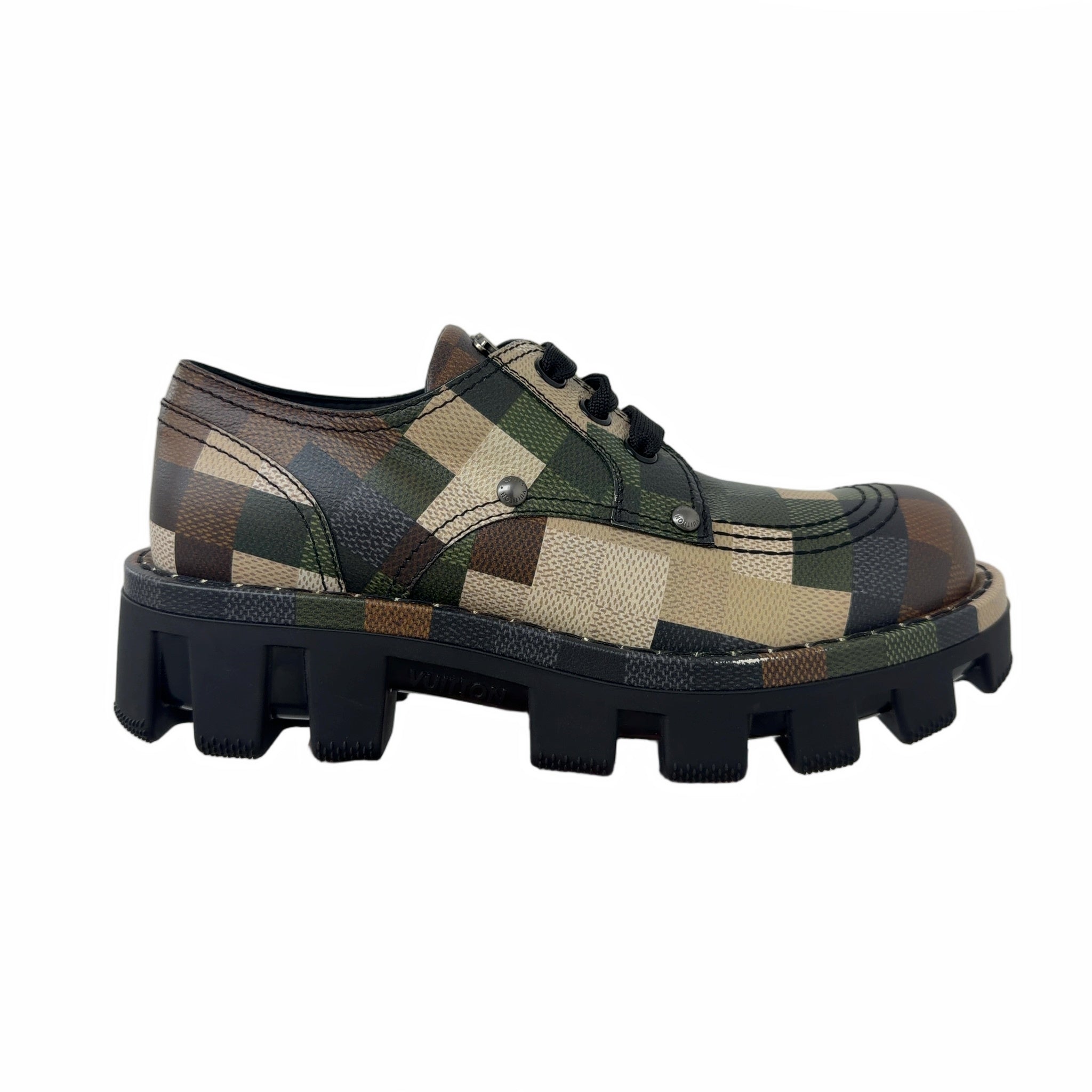 Louis Vuitton Pharrell x NIGO Damoflage LV Checker Derby