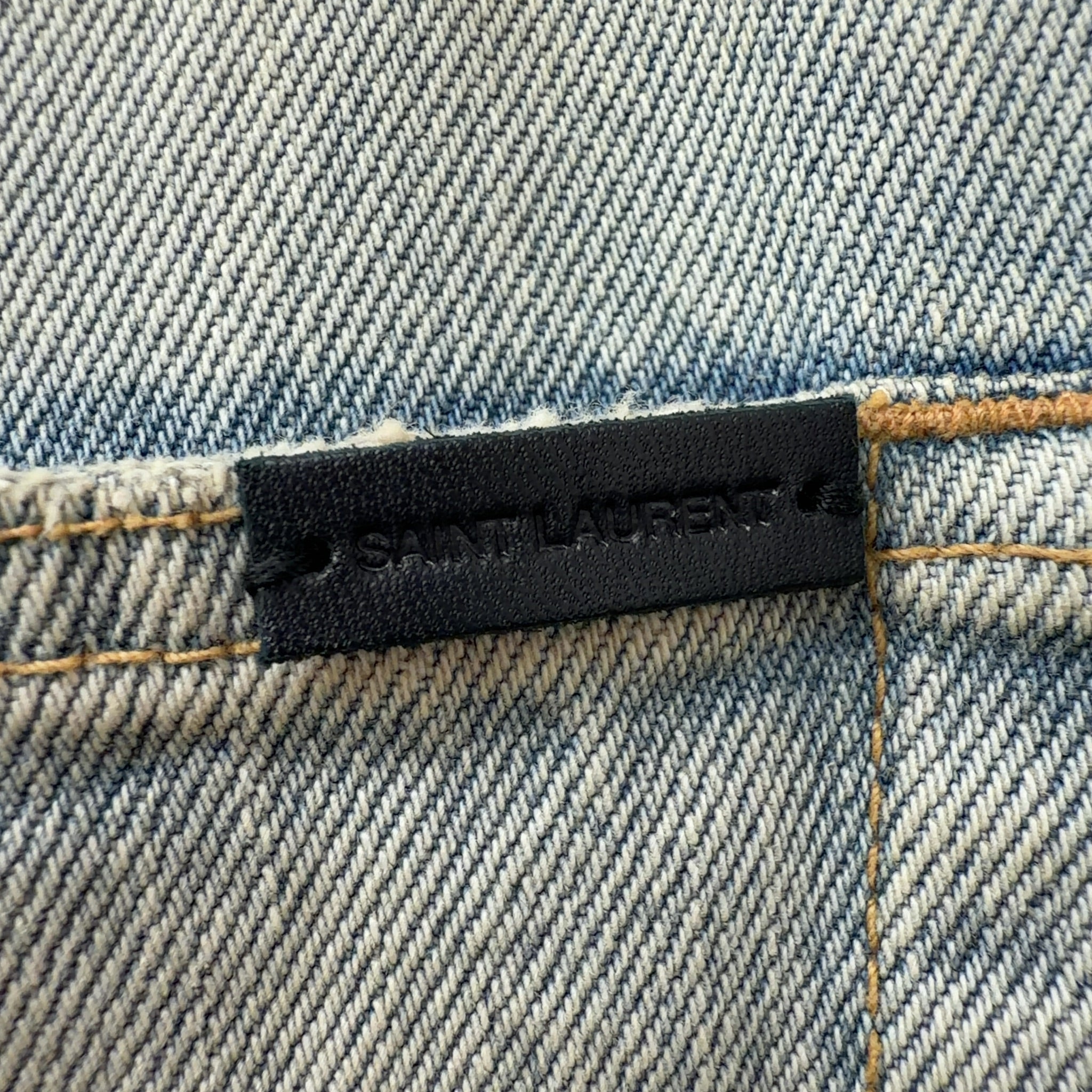 Saint Laurent Slim Fit Jeans Light Fall Blue Denim