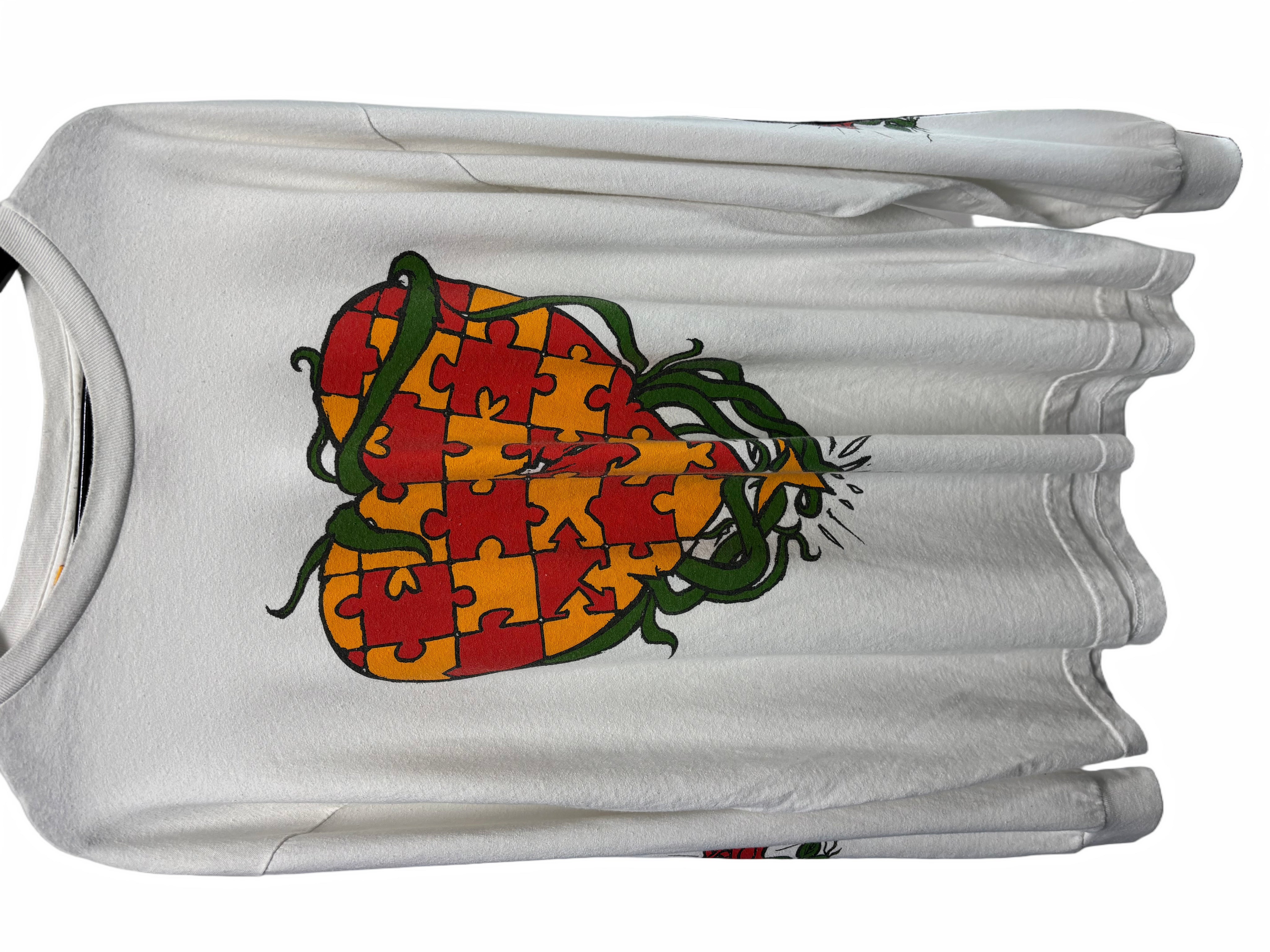 Gallery Dept. Puzzle Heart L/S Tee White