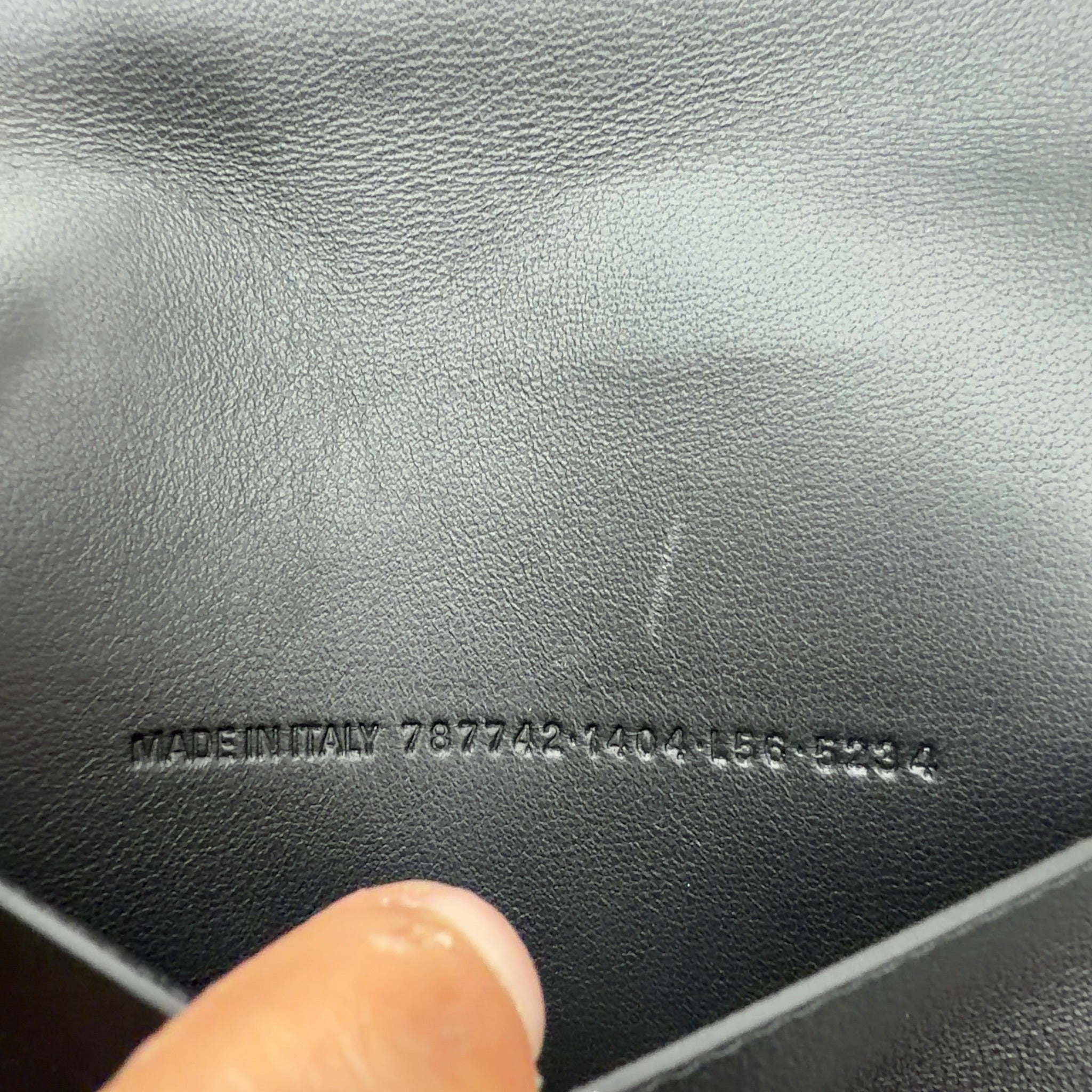 Balenciaga Leather Passport Holder Grey