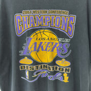Vintage Lakers 2004 West Conference Champions Tee Black