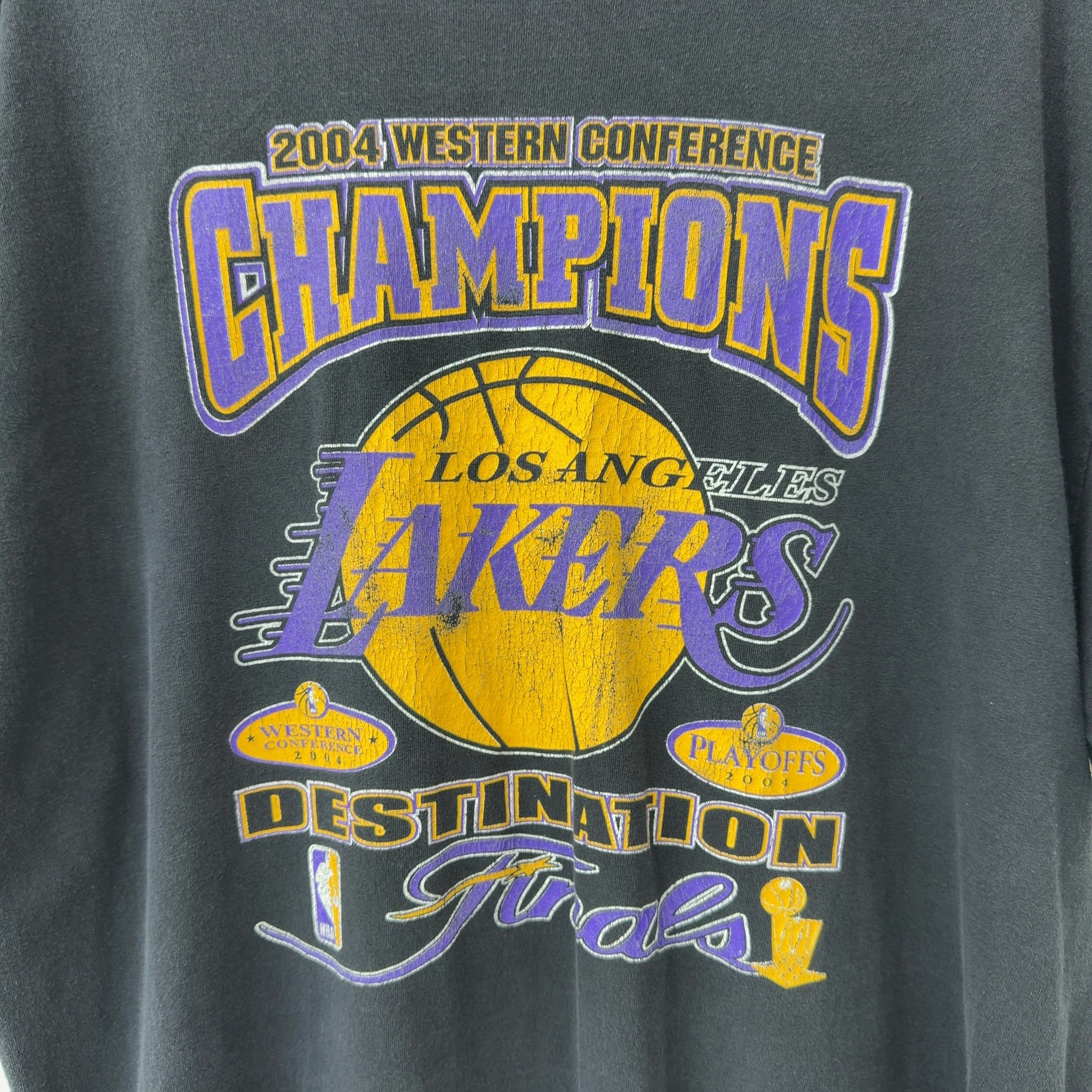 Vintage Lakers 2004 West Conference Champions Tee Black