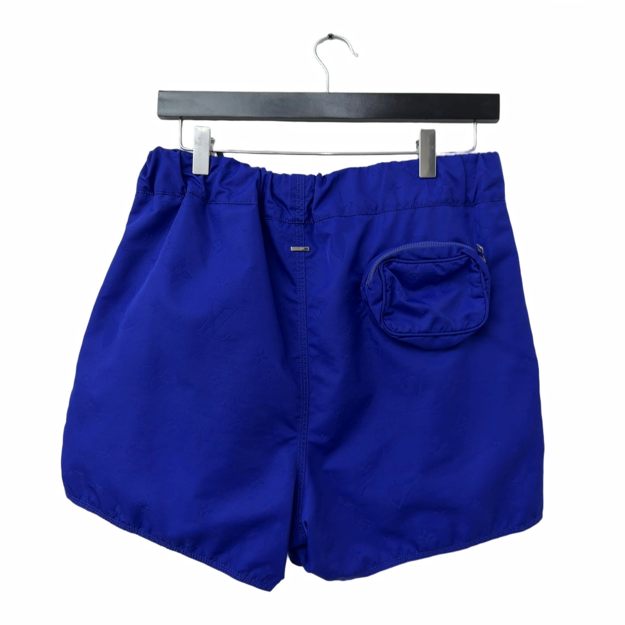 Louis Vuitton Monogram LV Blue Cargo Pocket Swim Trunks Shorts
