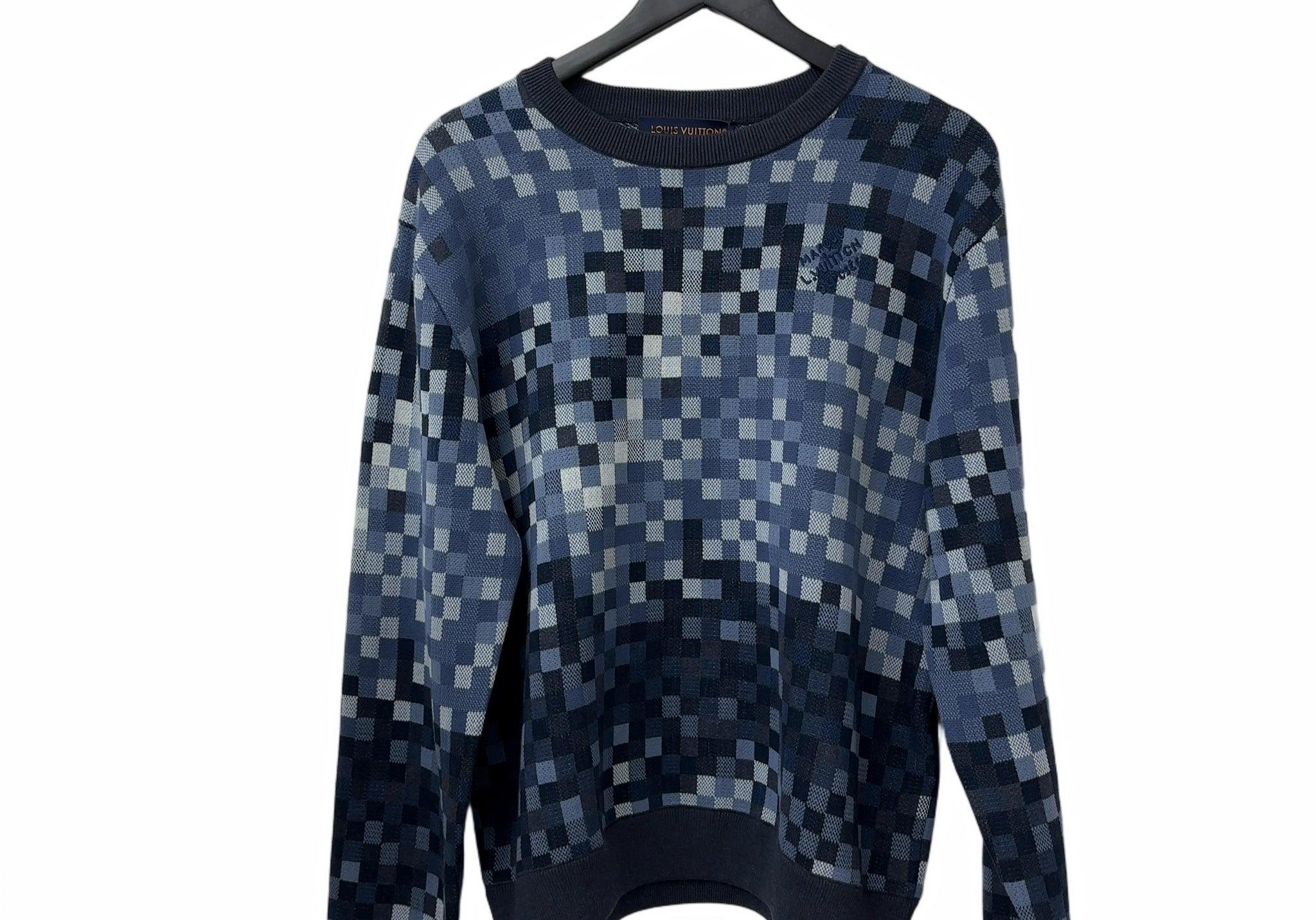Louis Vuitton Damier Crewneck Blue