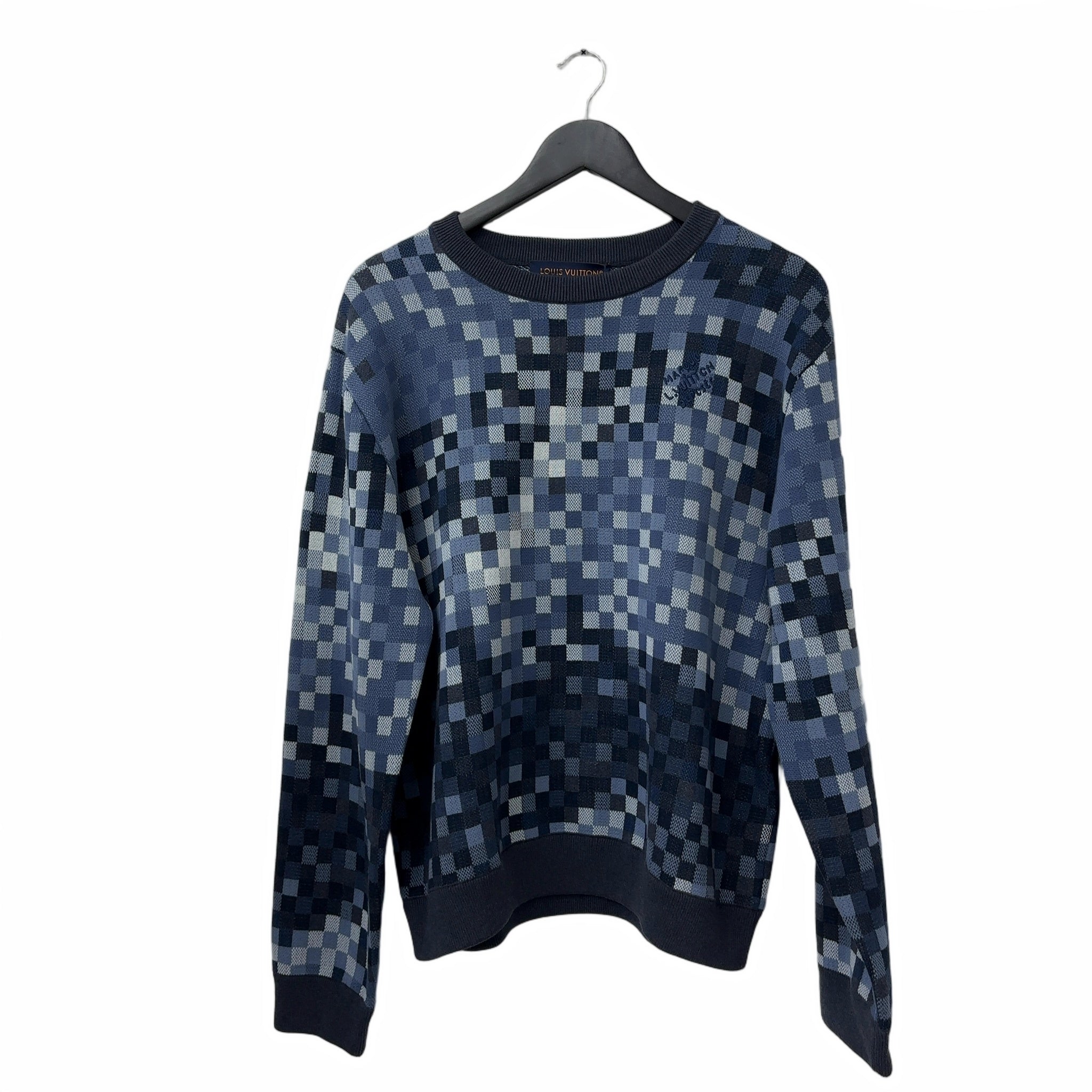 Louis Vuitton Damier Crewneck Blue