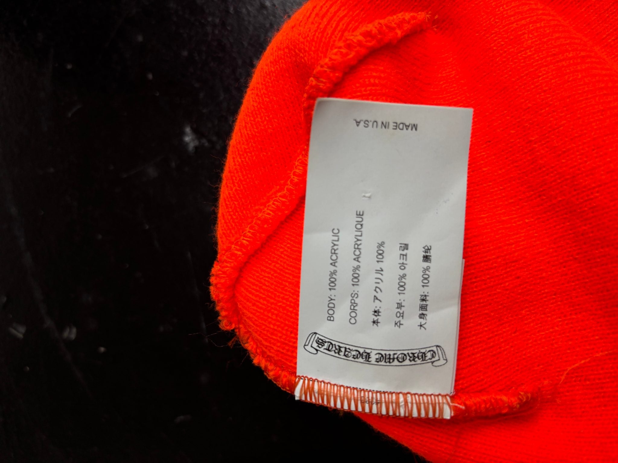 Chrome Hearts CH Beanie Orange
