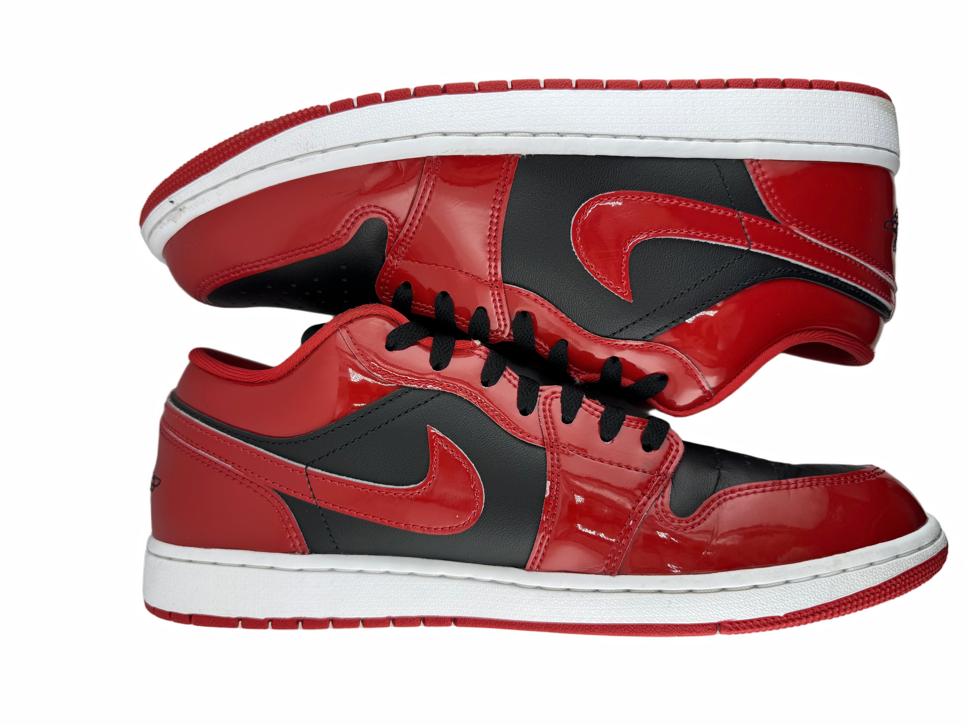 Jordan 1 Low SE Patent Varsity Red Black