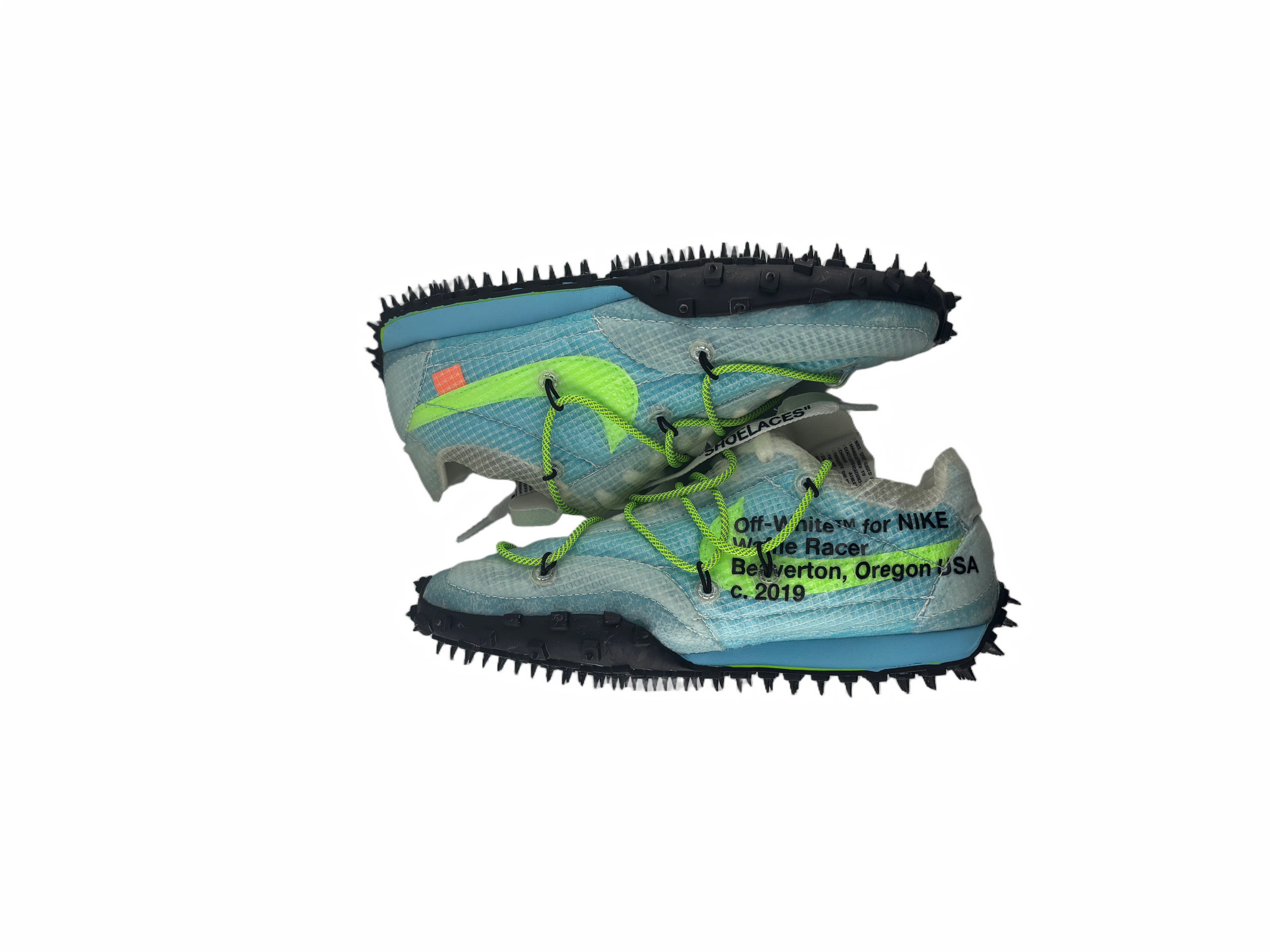 Nike Waffle Racer Off-White Vivid Sky (Women's)