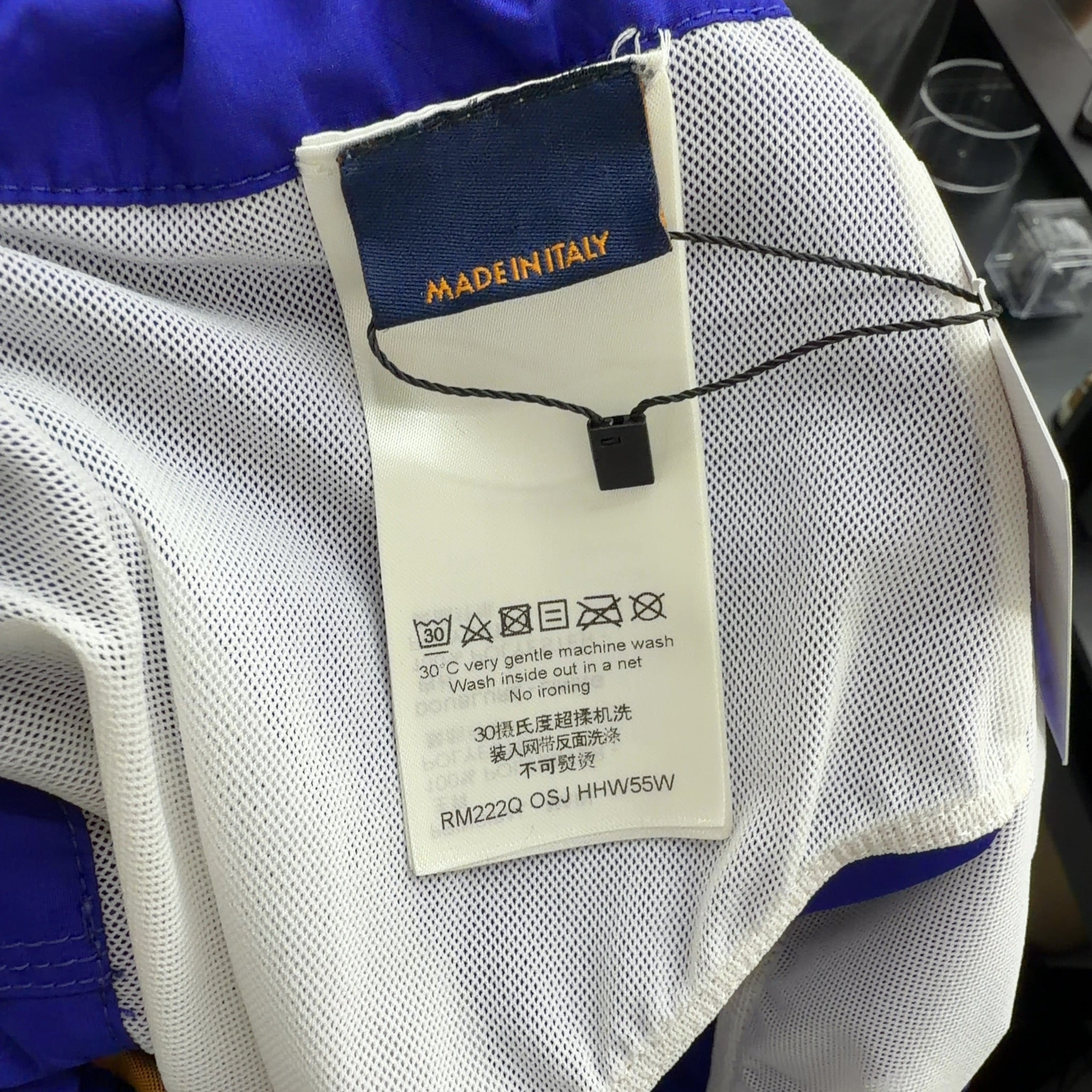 Louis Vuitton Monogram LV Blue Cargo Pocket Swim Trunks Shorts