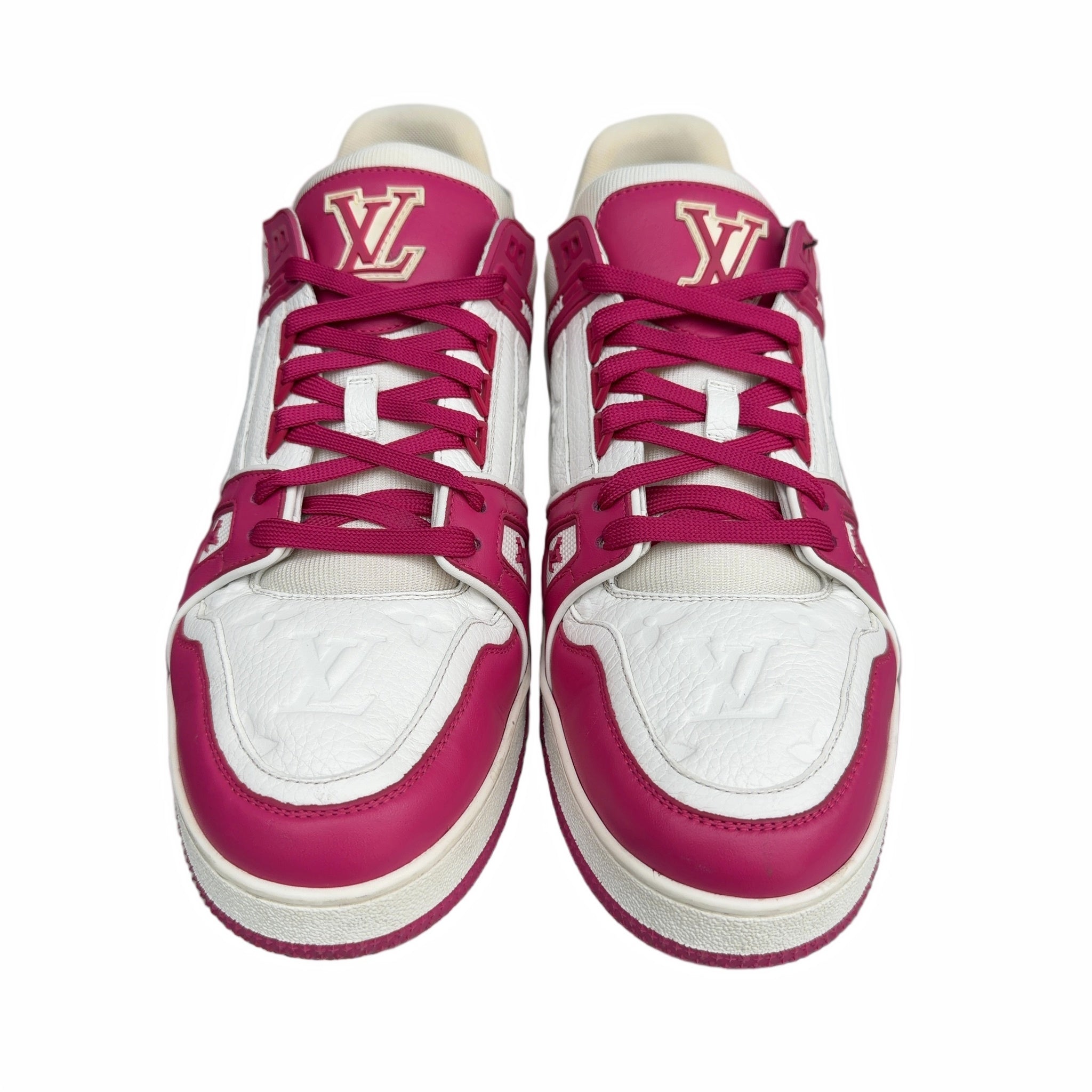 Louis Vuitton Trainer Low White Fuchsia